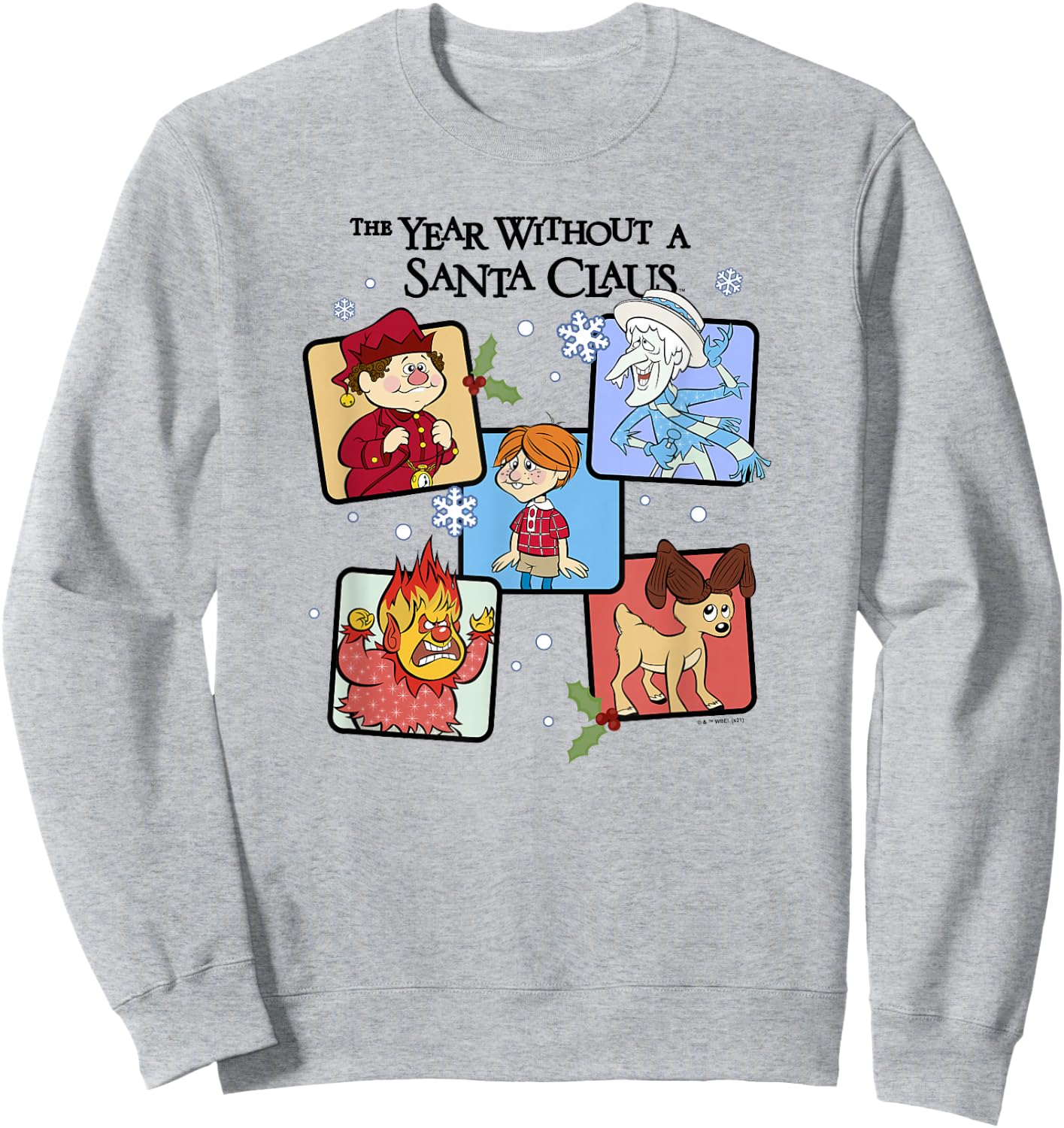 The Year Without A Santa Claus Group Shot Box Up Sweatshirt - Sweatshirt | Ash
