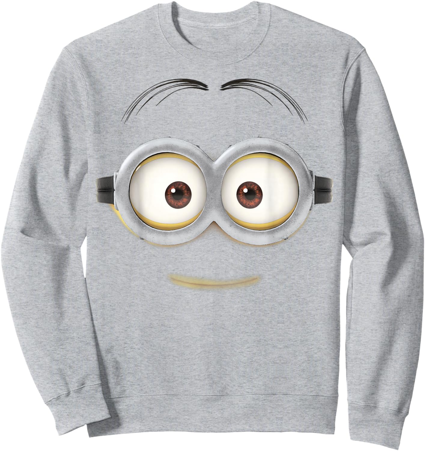 Despicable Me Minions Dave Big Face Graphic Sweatshirt - Sweatshirt | Ash