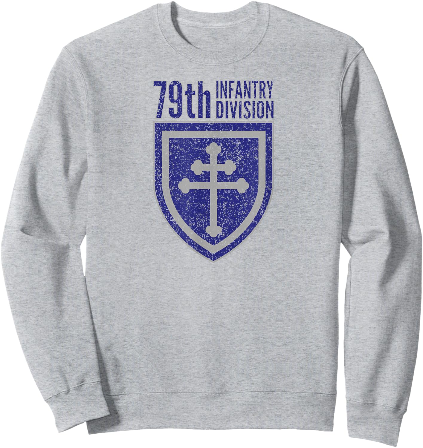 79th INFANTRY DIVISION ARMY CROSS OF LORRAINE Sweatshirt - Sweatshirt | Ash