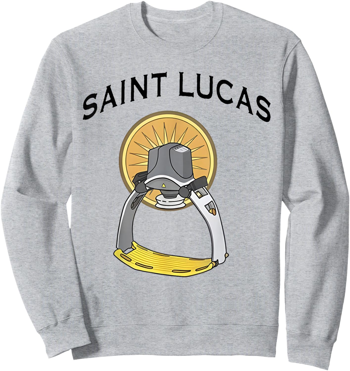 Funny ICU RRT Nurse Rapid Response Team EMS Lucas Device Sweatshirt - Sweatshirt | Ash