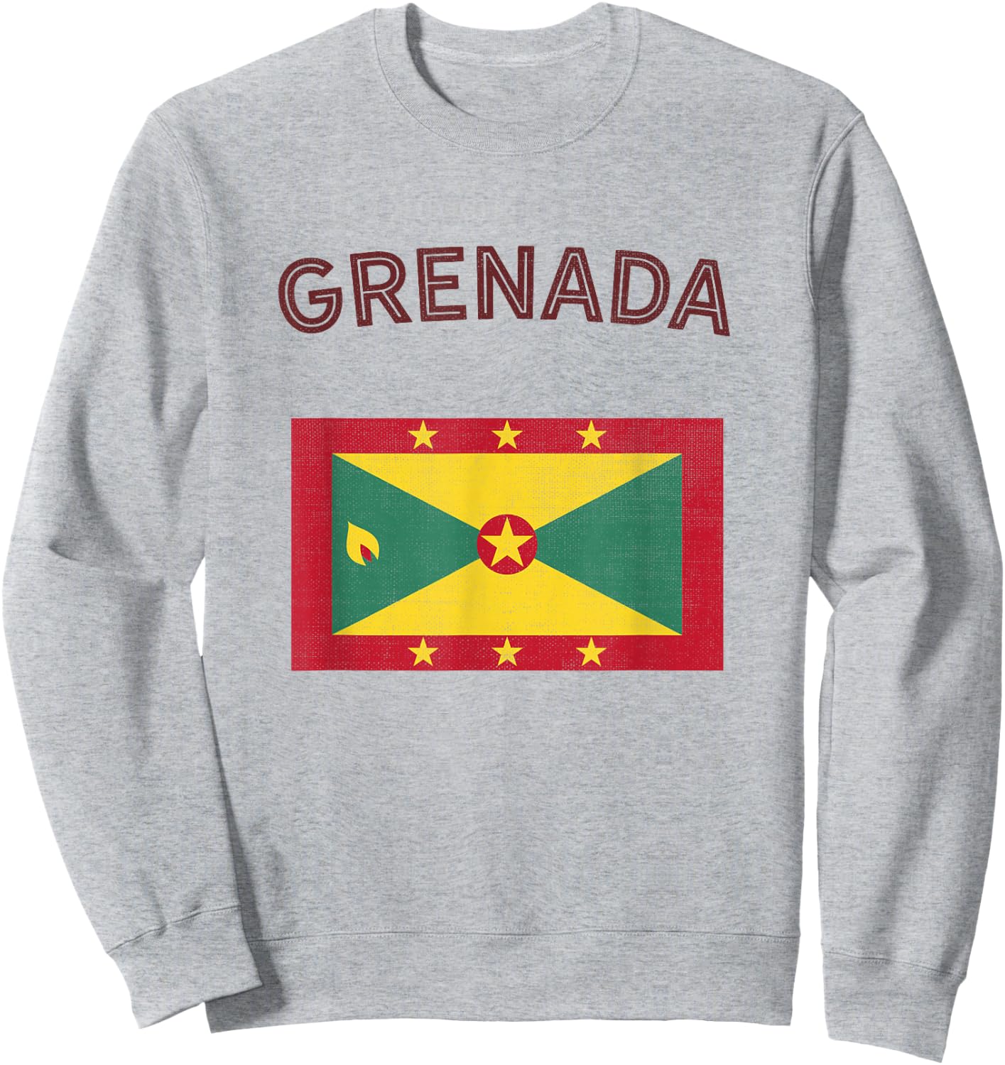Grenada Flag Sweatshirt - Sweatshirt | Ash