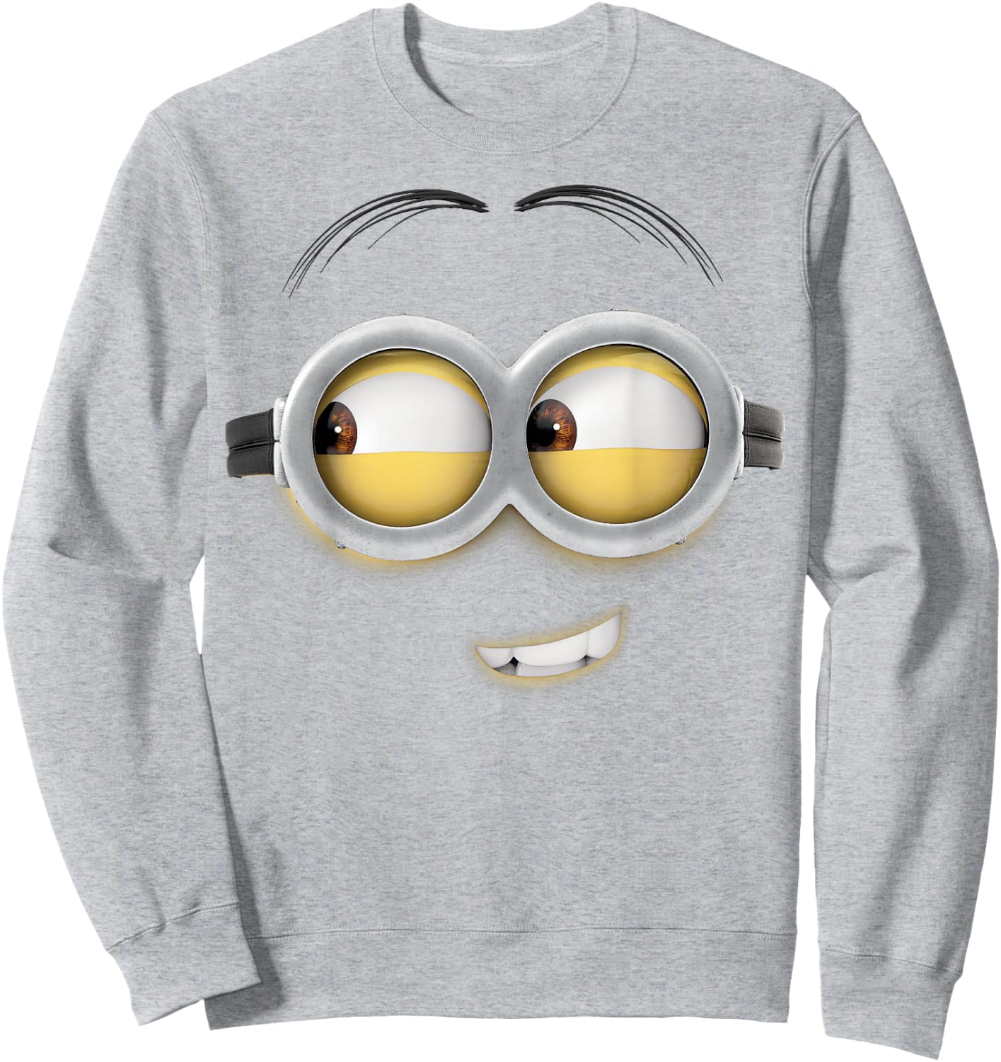 Despicable Me Minions Dave Side Smile Graphic Sweatshirt - Sweatshirt | Ash
