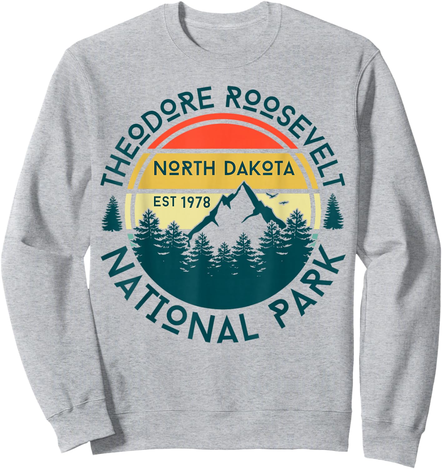 Theodore Roosevelt National Park Sweatshirt - Sweatshirt | Ash