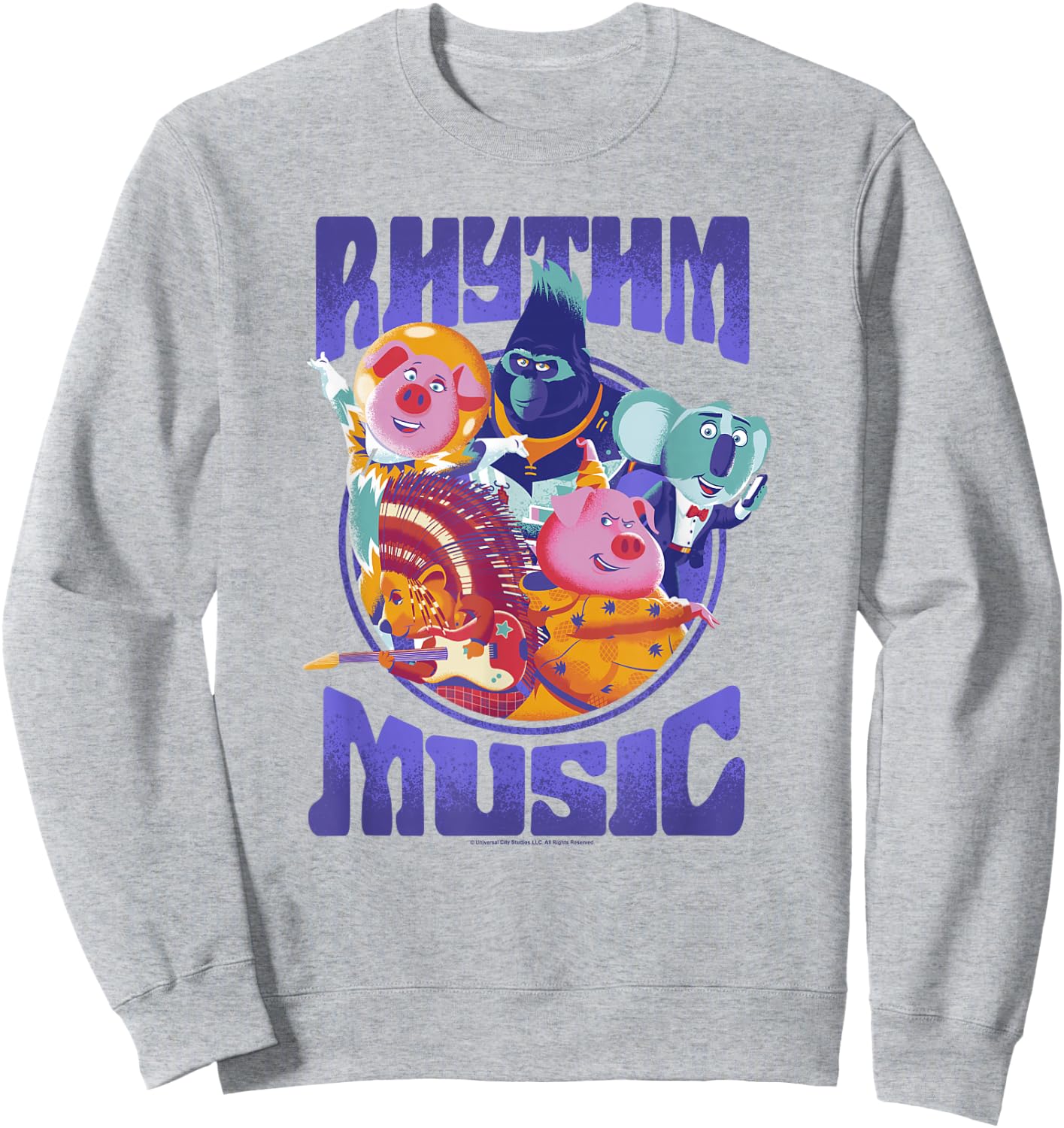 Sing 2 Rhythm And Music Group Poster Sweatshirt - Sweatshirt | Ash