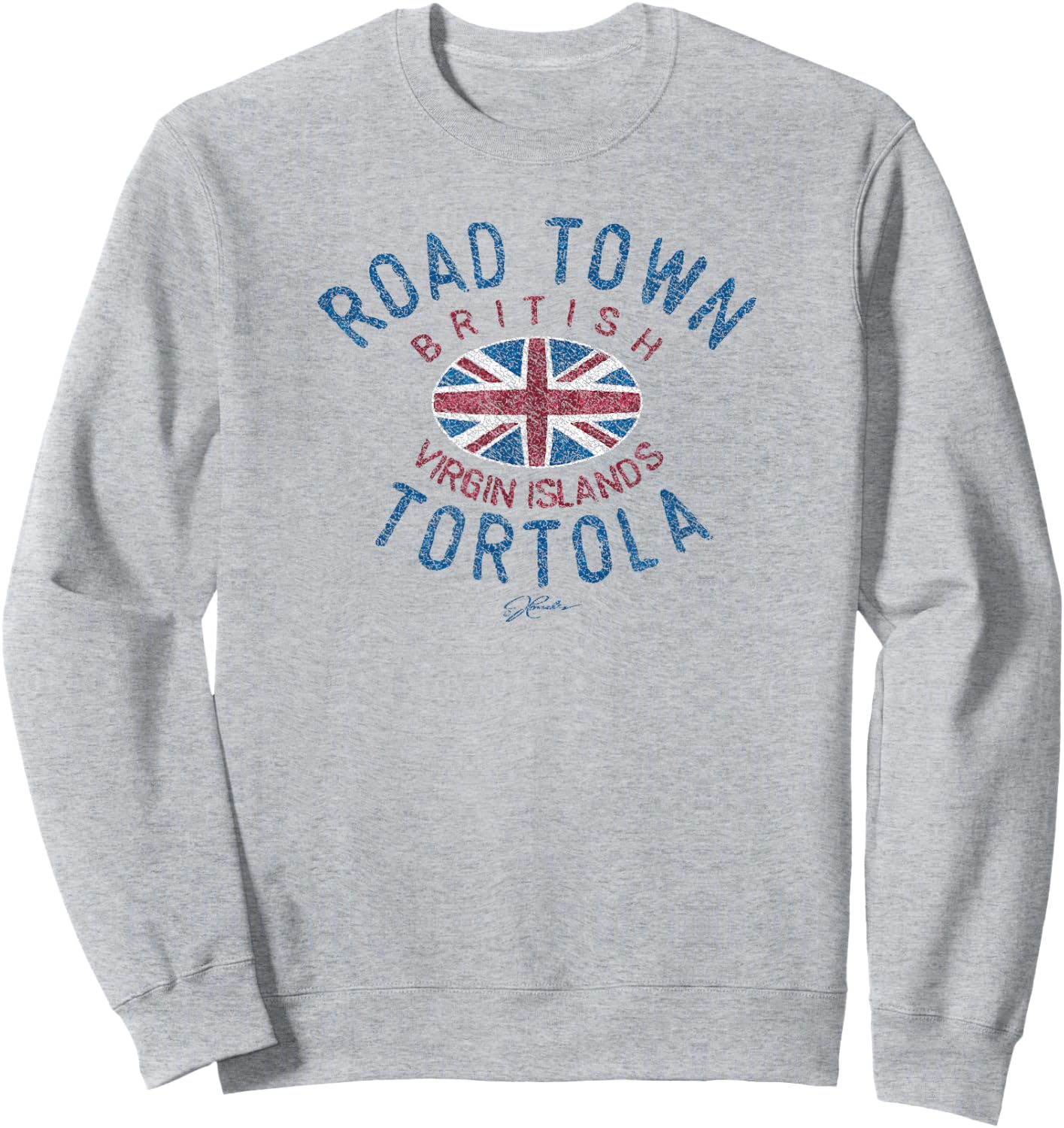 JCombs: Road Town, Tortola, BVI Sweatshirt - Sweatshirt | Ash