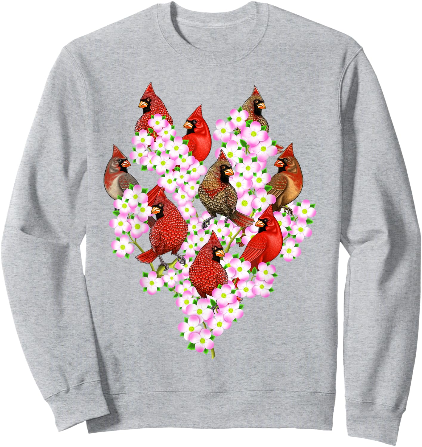 Red Cardinal Bird bird watchers Sweatshirt - Sweatshirt | Ash