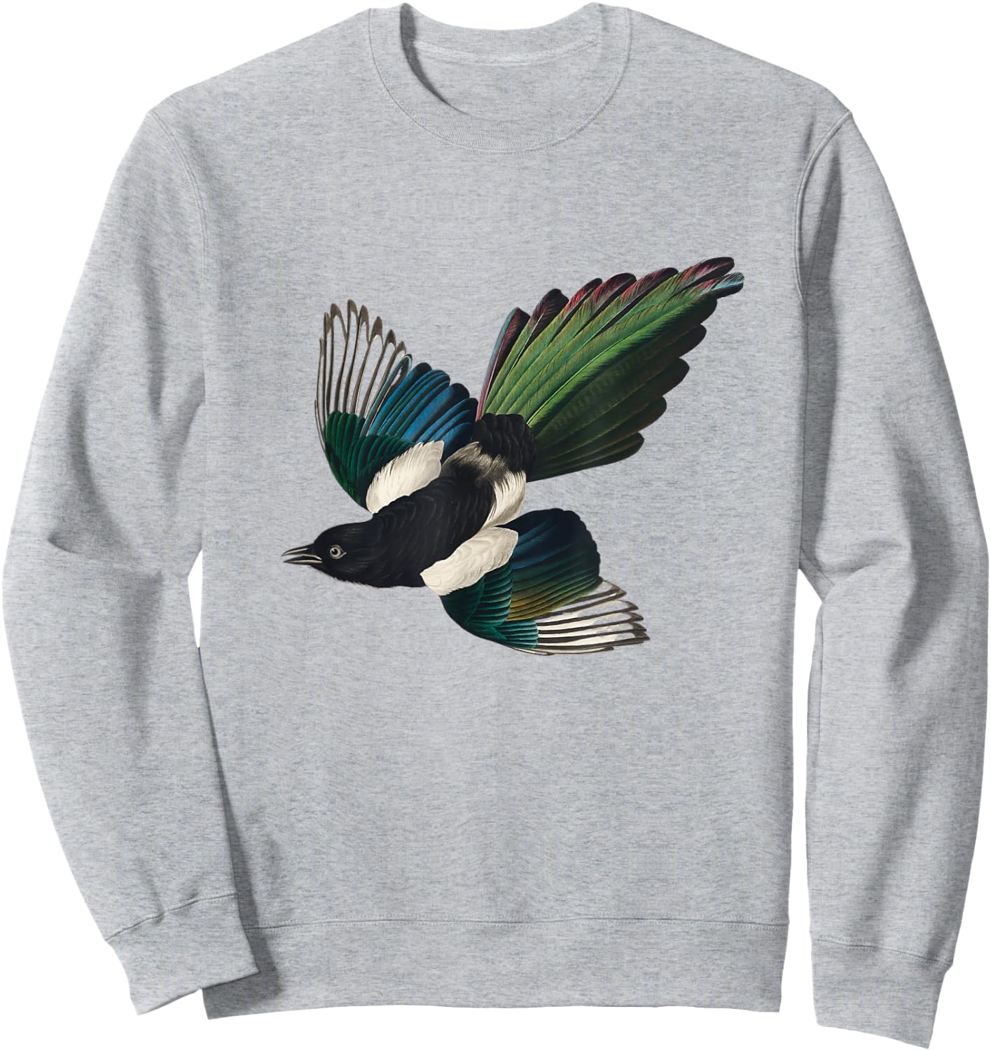 Magpie Bird Sweatshirt - Sweatshirt | Ash