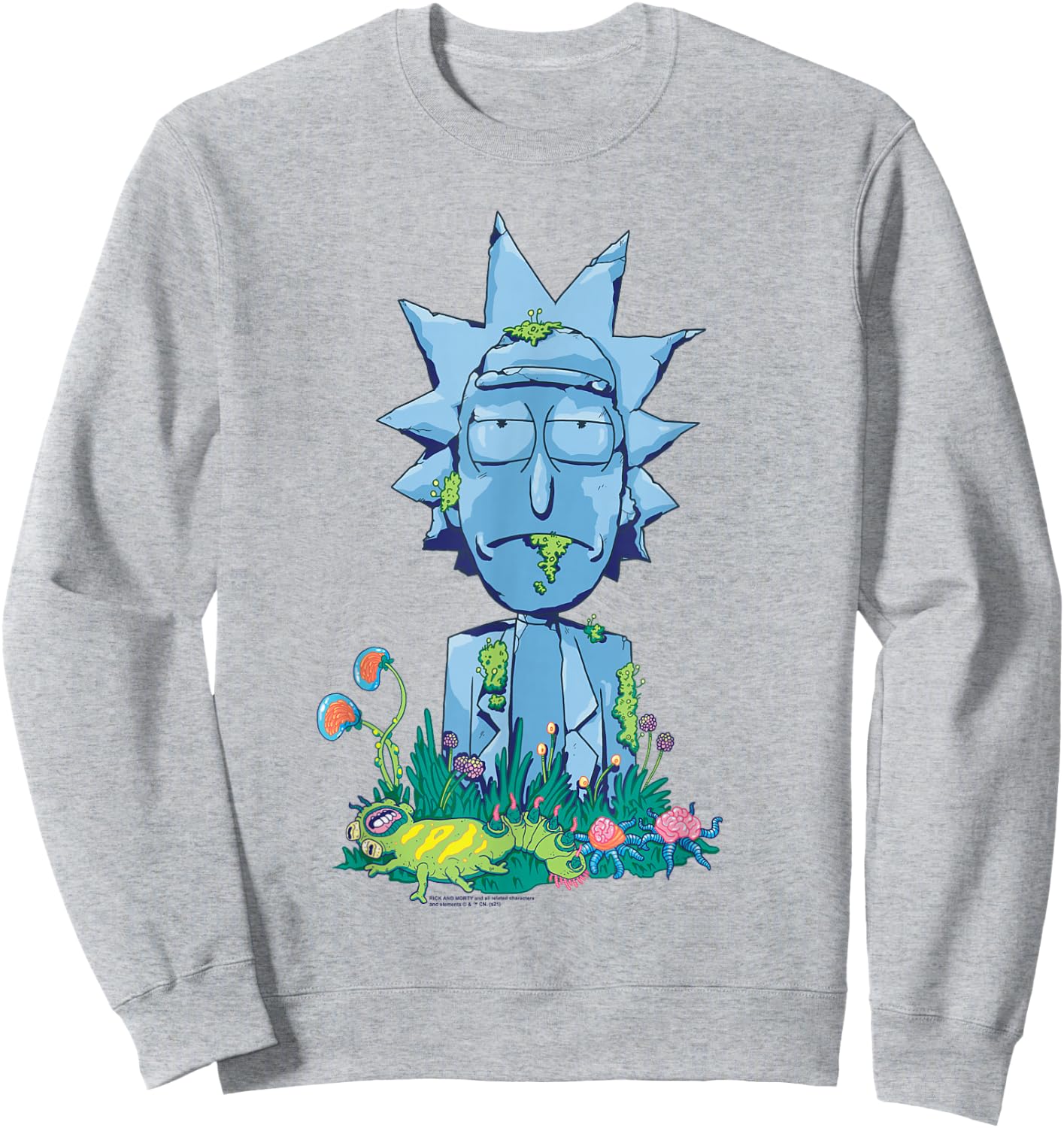 Rick and Morty Rick Icon Sweatshirt - Sweatshirt | Ash