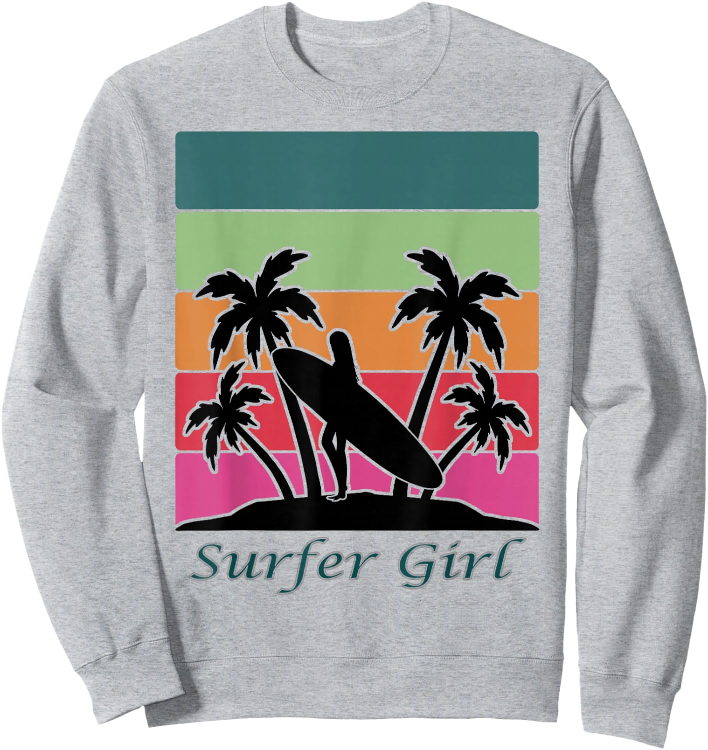 Surfer Girl, Girls Surfing Sweatshirt - Sweatshirt | Ash