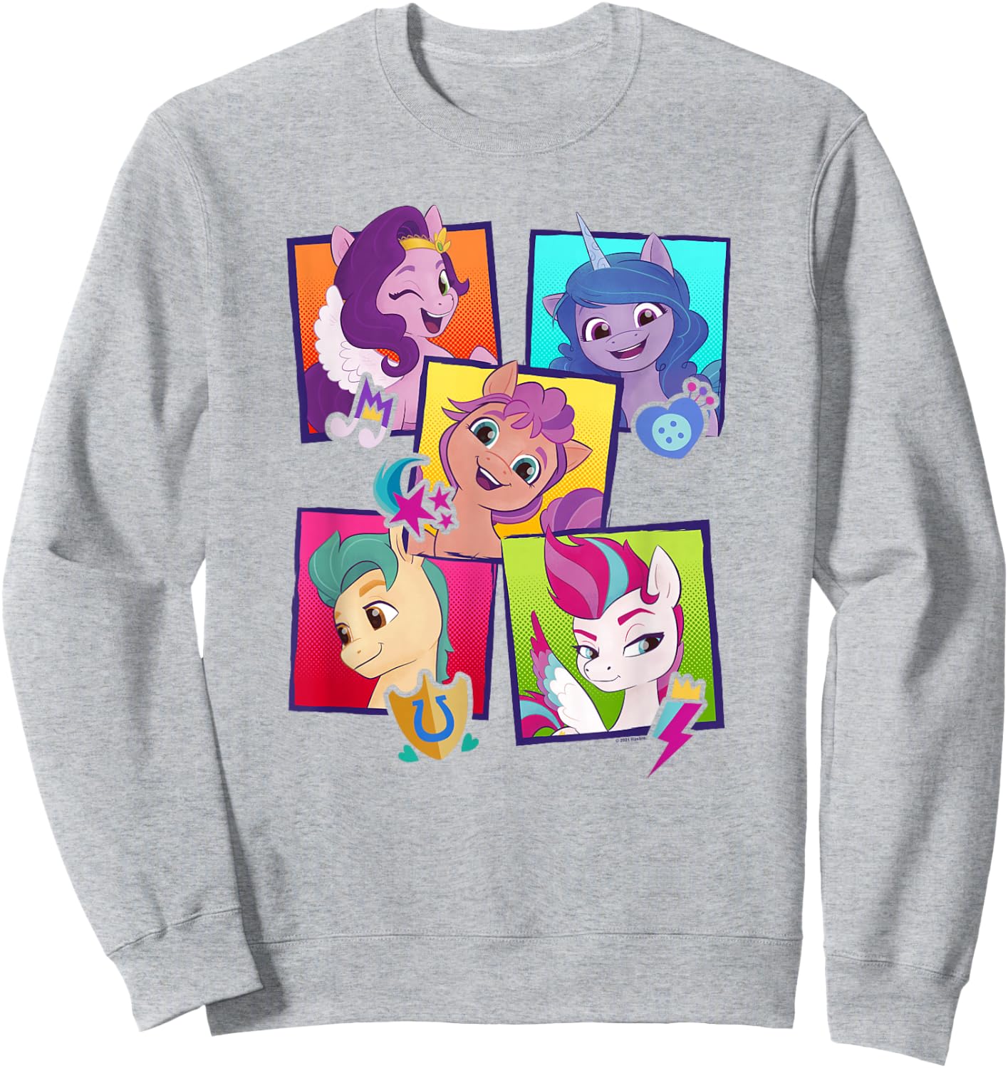 My Little Pony: A New Generation Group Pony Boxes Sweatshirt - Sweatshirt | Ash