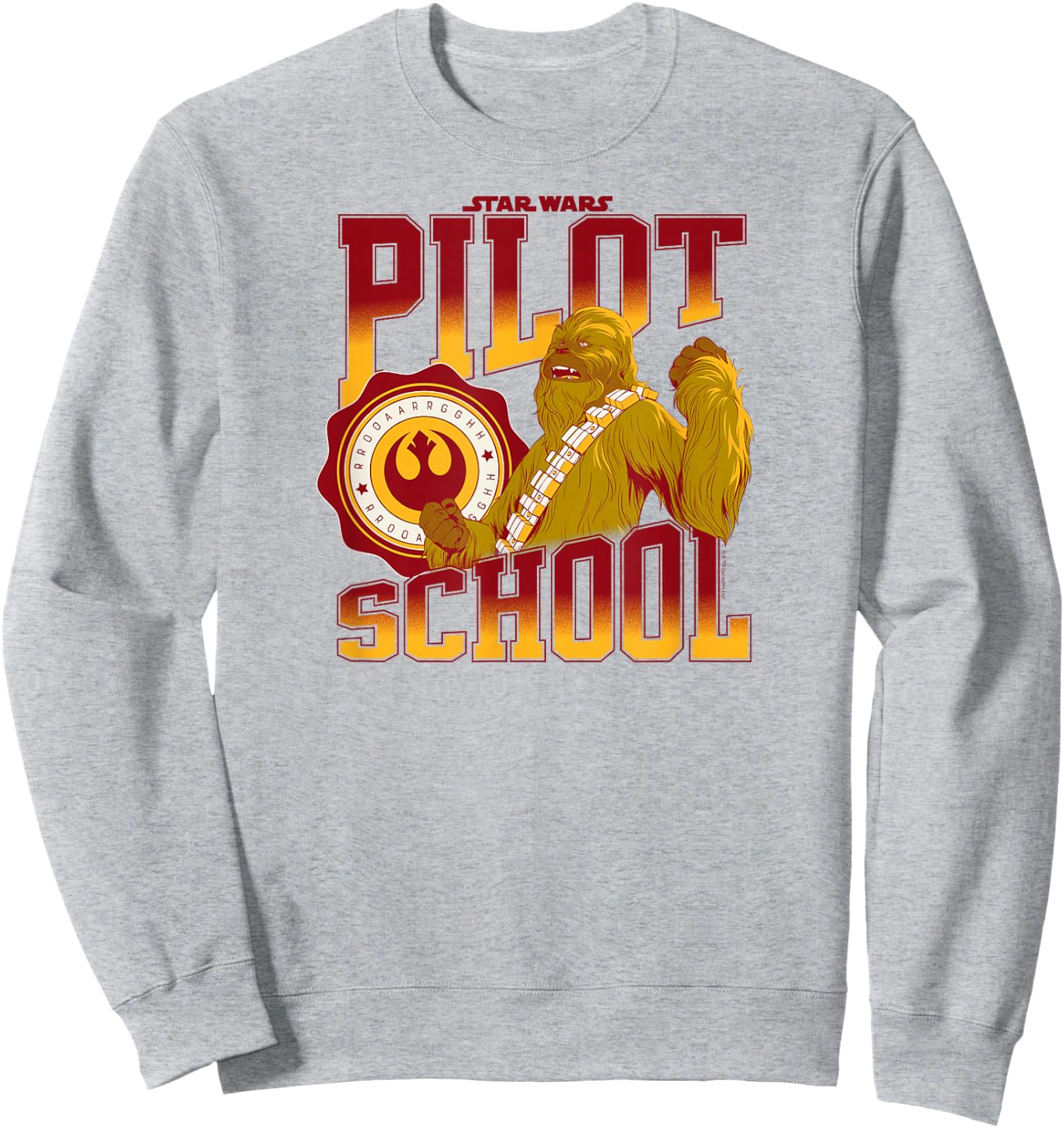 Star Wars - Chewbacca Wookie Pilot School Sweatshirt - Sweatshirt | Ash