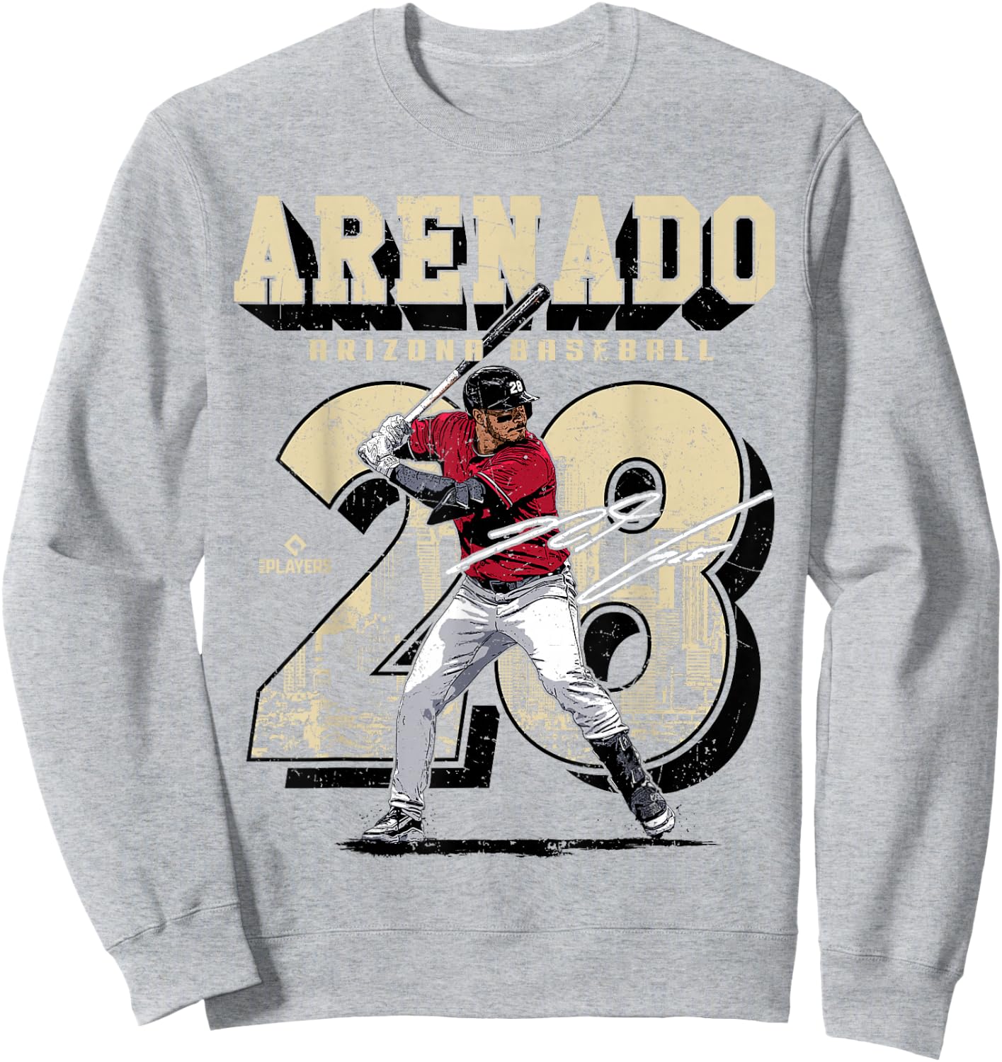 Nolan Arenado | Arizona D MLB Baseball Players | MLBNOA206M Sweatshirt - Sweatshirt | Ash