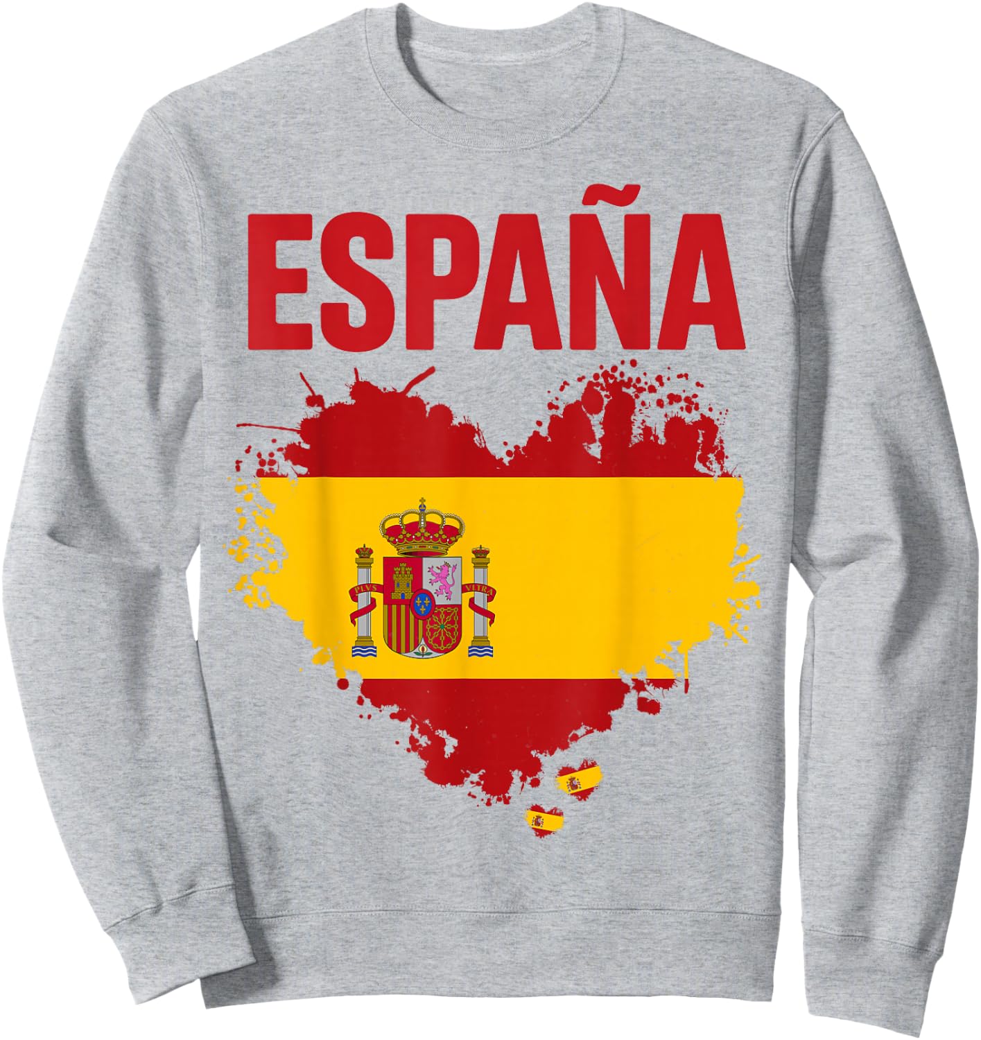 Spanish Flag Idea for Kids España Bandera española Spain Sweatshirt - Sweatshirt | Ash