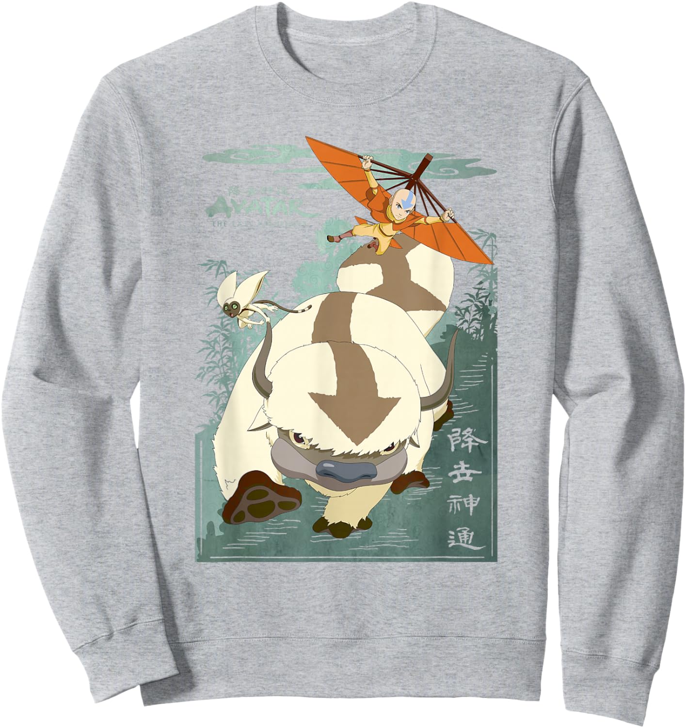 Avatar: The Last Airbender Appa Momo & Aang in Flight Small Sweatshirt - Sweatshirt | Ash