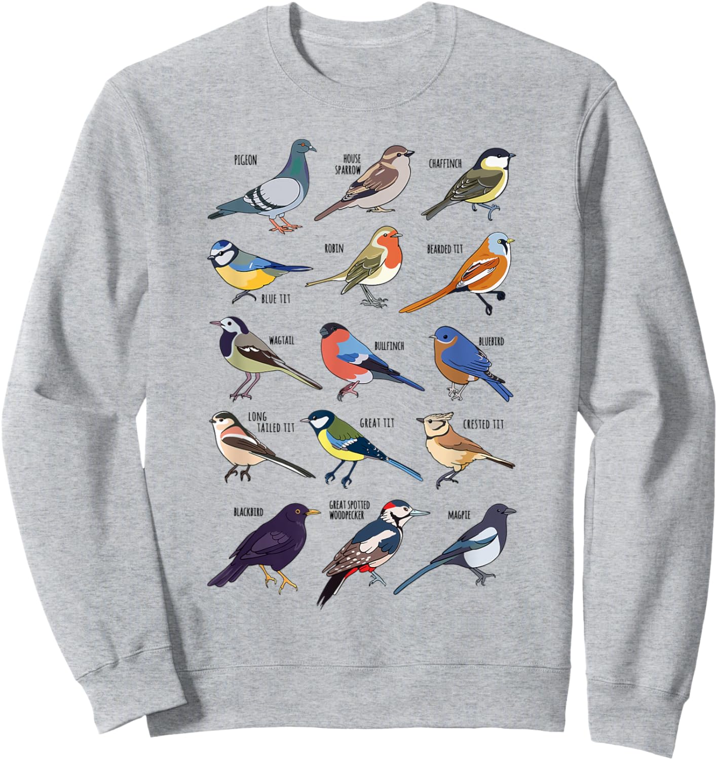 Wildlife Birds Gift Bird watching Birder Sweatshirt - Sweatshirt | Ash