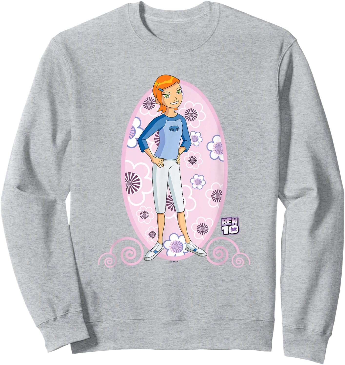 Ben 10: Alien Force Kid Gwen Tennyson Full Body Portrait Sweatshirt - Sweatshirt | Ash