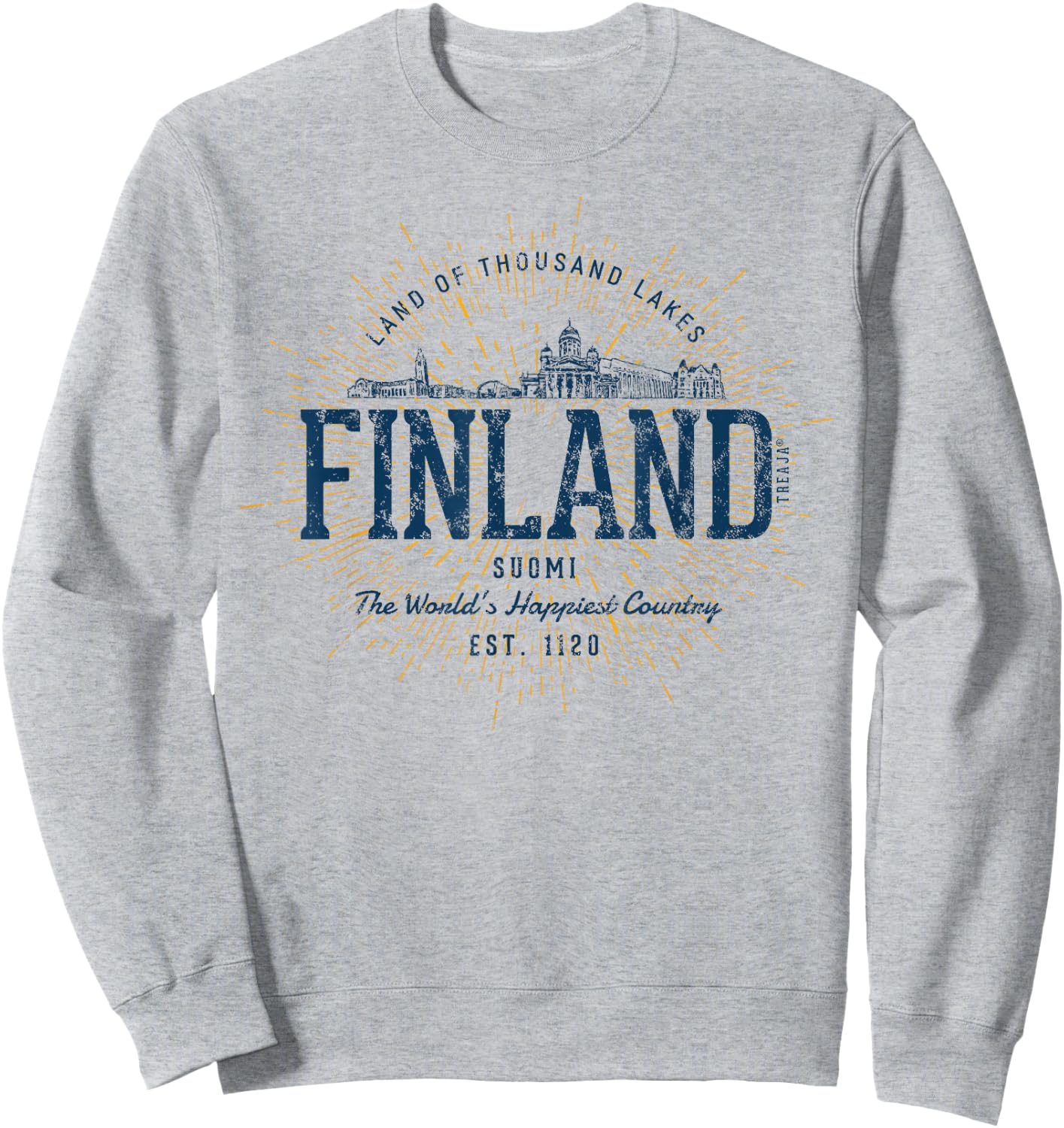 Retro Style Vintage Finland Sweatshirt - Sweatshirt | Ash