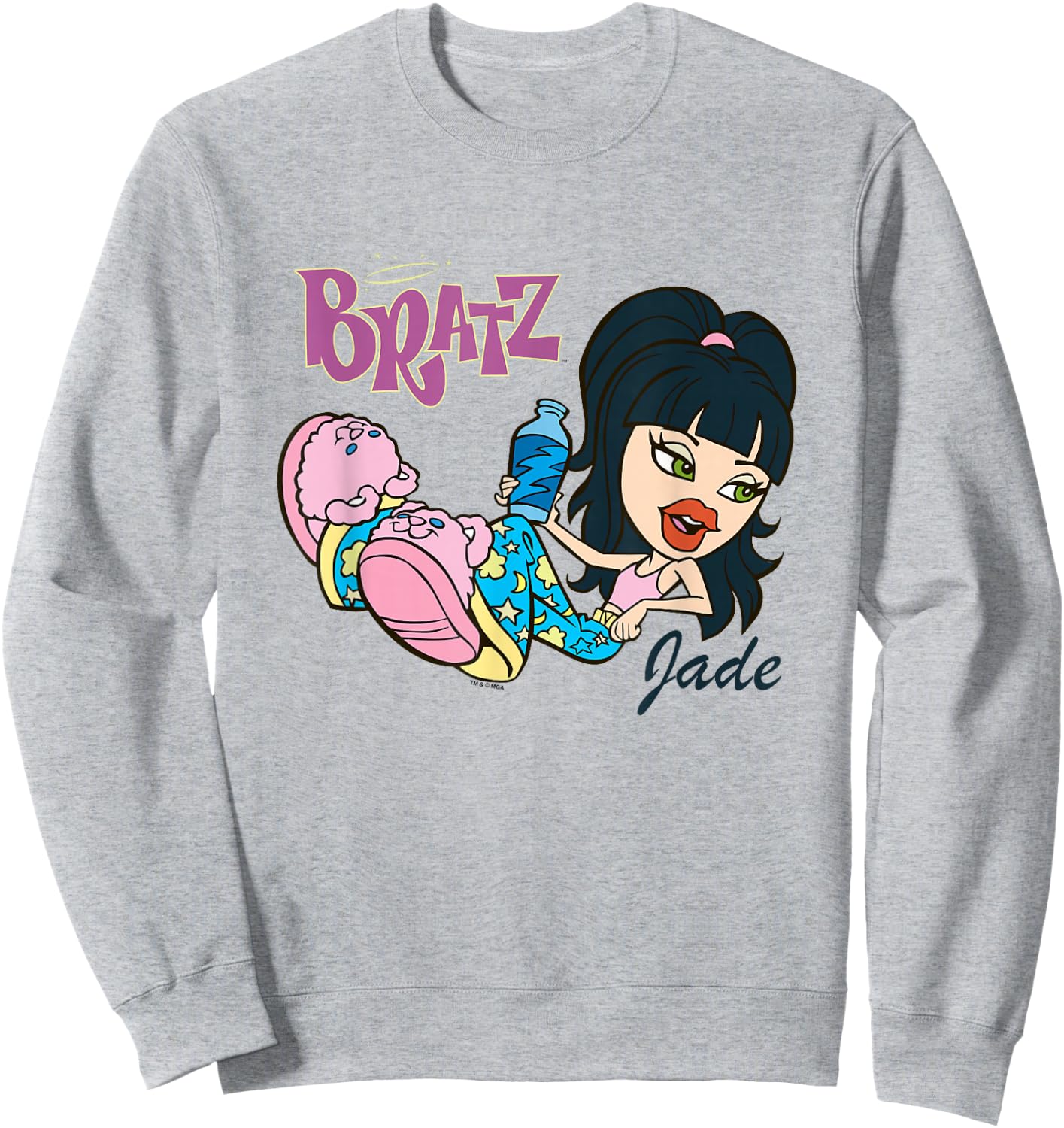Bratz BFFs Sleepover Jade Chilling In Her Pajamas Sweatshirt - Sweatshirt | Ash