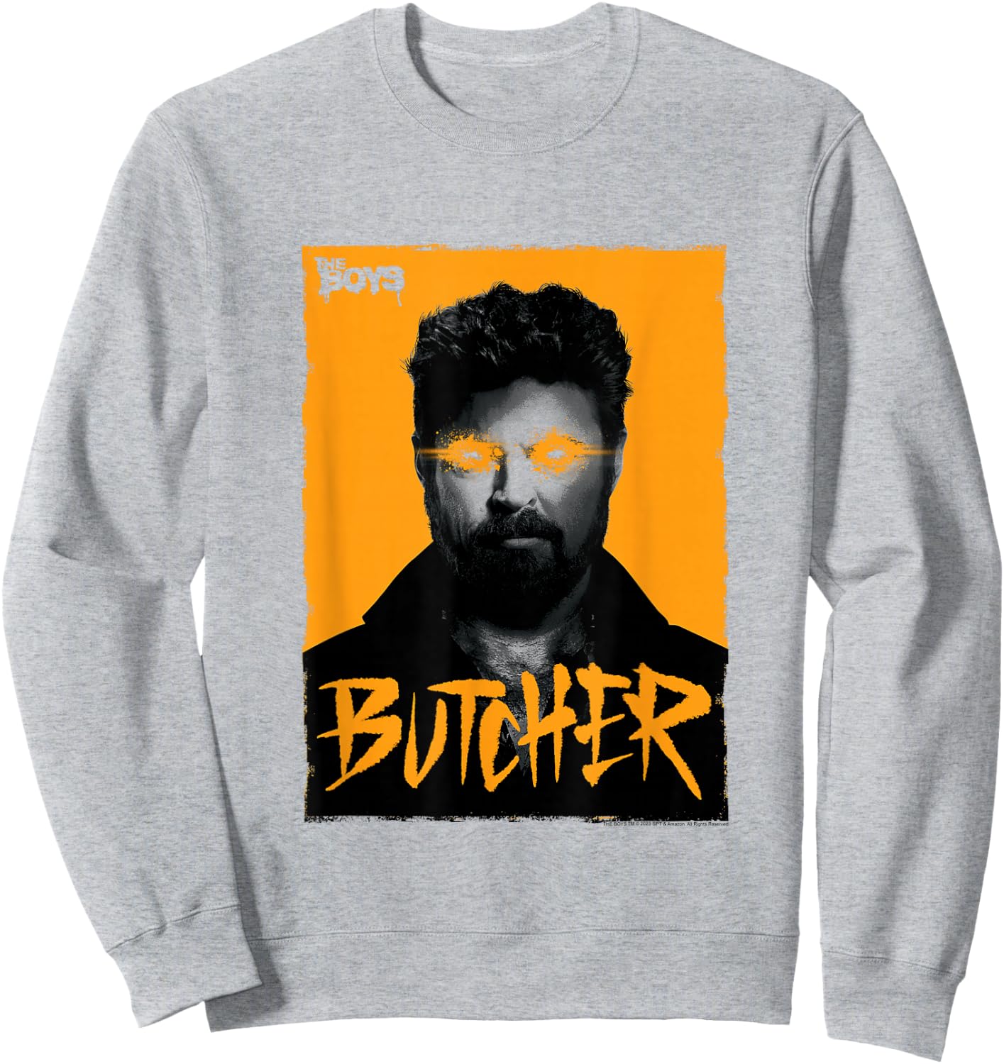 The Boys Butcher Laser Eyes Superhero TV Show Sweatshirt - Sweatshirt | Ash