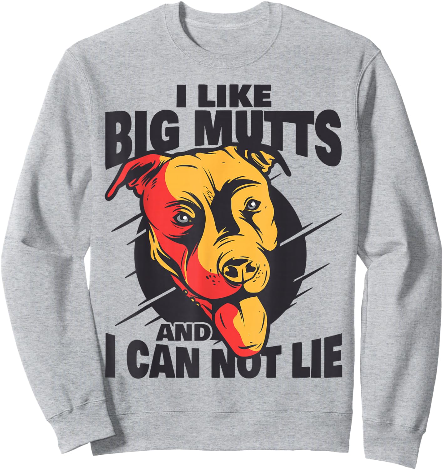 Funny and cute mutt dog Sweatshirt - Sweatshirt | Ash
