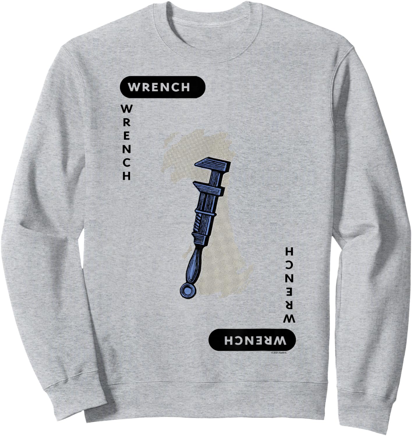 Clue Wrench Playing Card Halloween Costume Sweatshirt - Sweatshirt | Ash