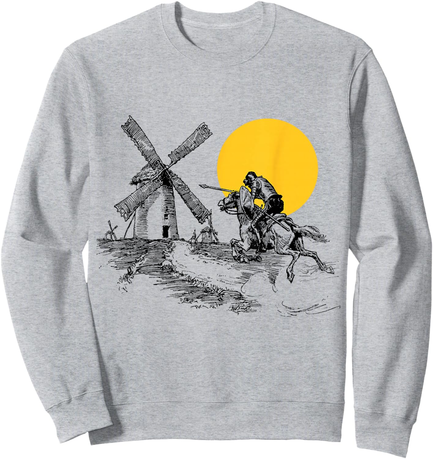 Don Quixote Windmill in Sunshine Sweatshirt - Sweatshirt | Ash