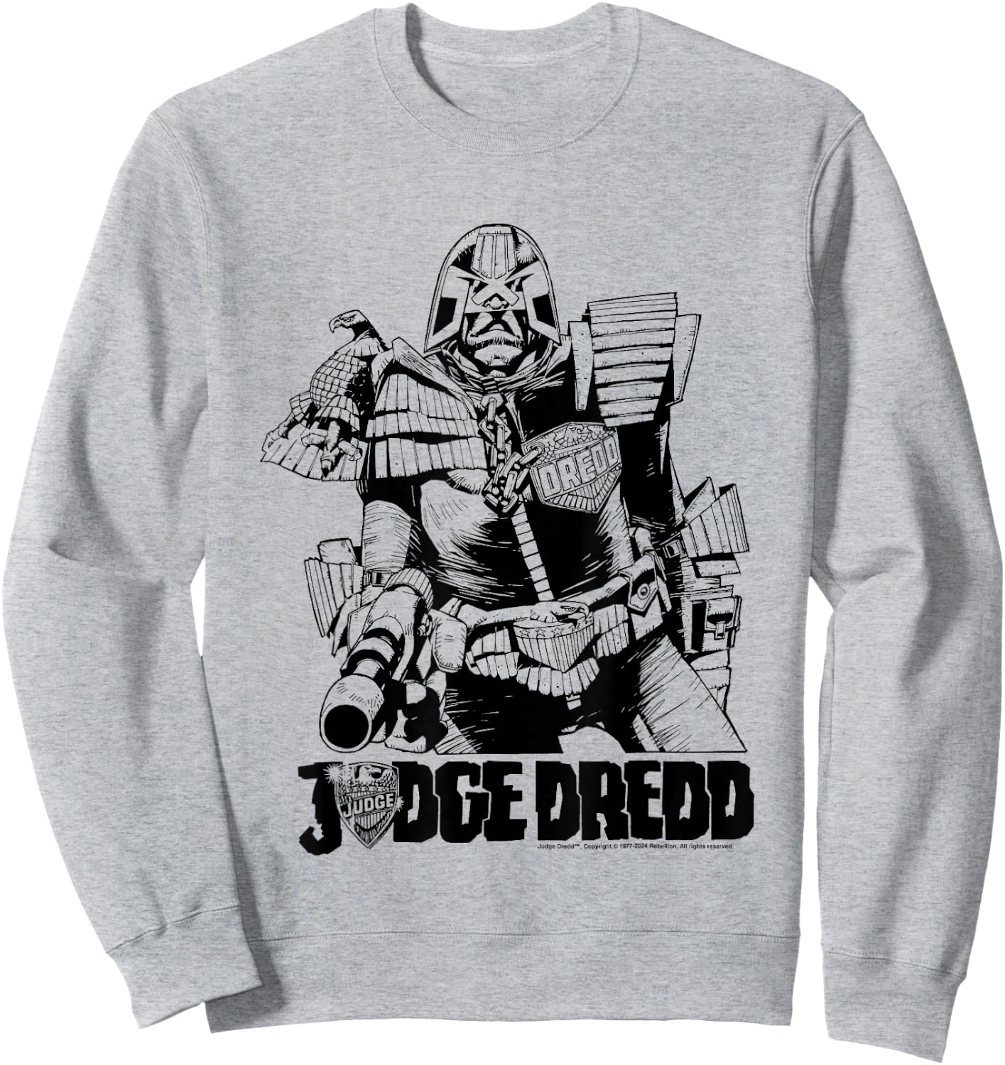 Judge Dredd, Attorney Mike McMahon, Art 2000 AD Comics Sweatshirt - Sweatshirt | Ash