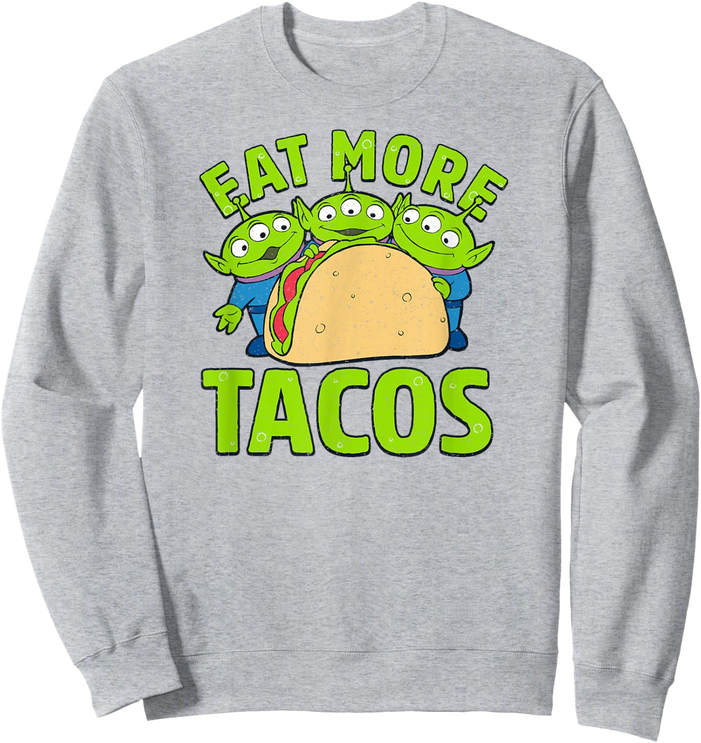 Disney Pixar Toy Story Aliens Eat More Tacos Sweatshirt - Sweatshirt | Ash