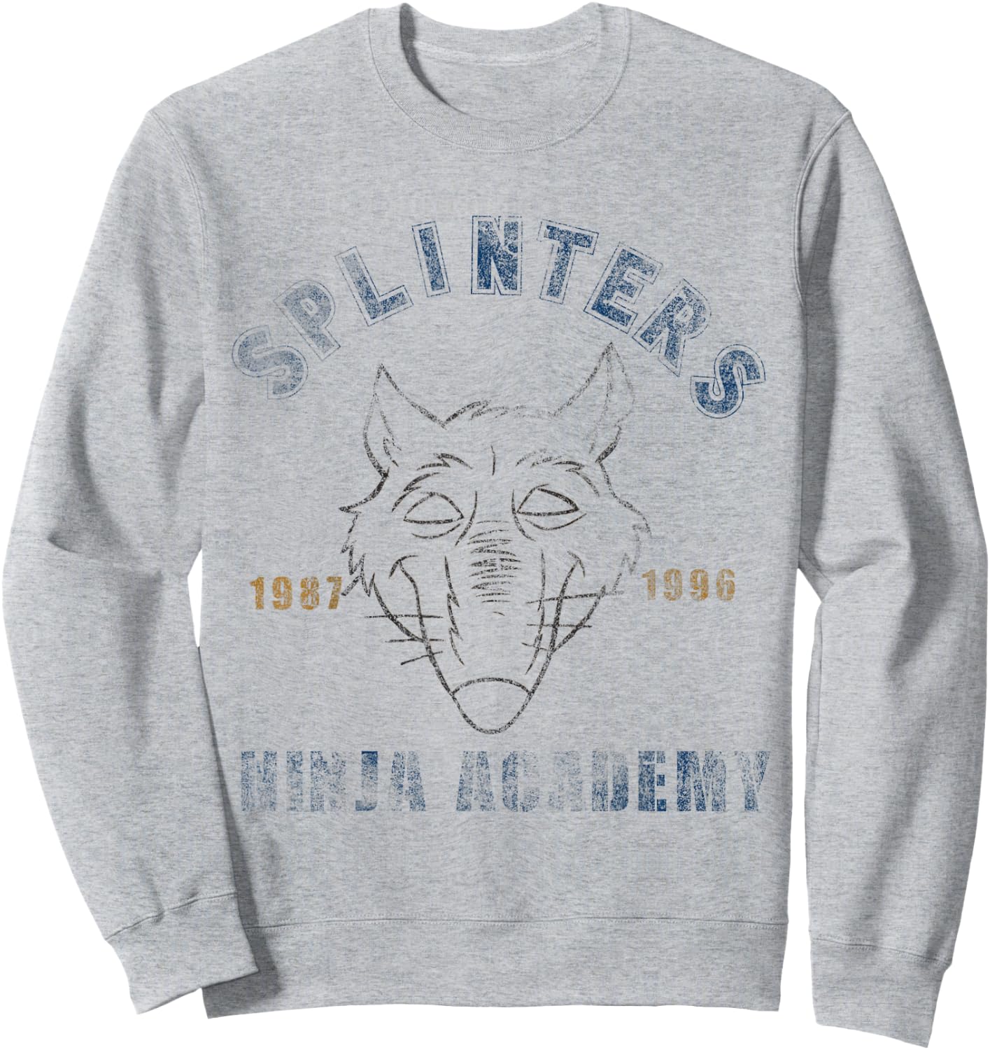 TMNT Splinters Ninja Academy 1987-1996 Sweatshirt - Sweatshirt | Ash