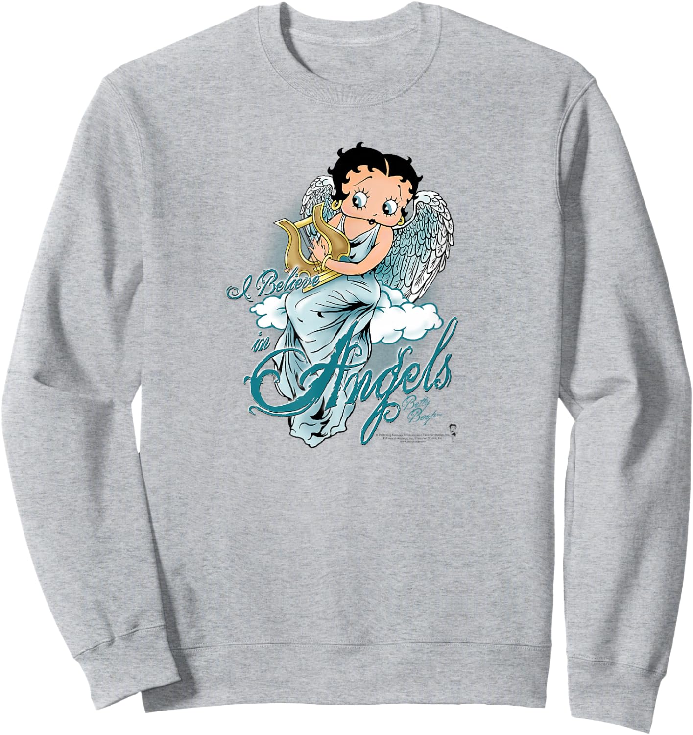 Betty Boop I Believe in Angels Sweatshirt - Sweatshirt | Ash