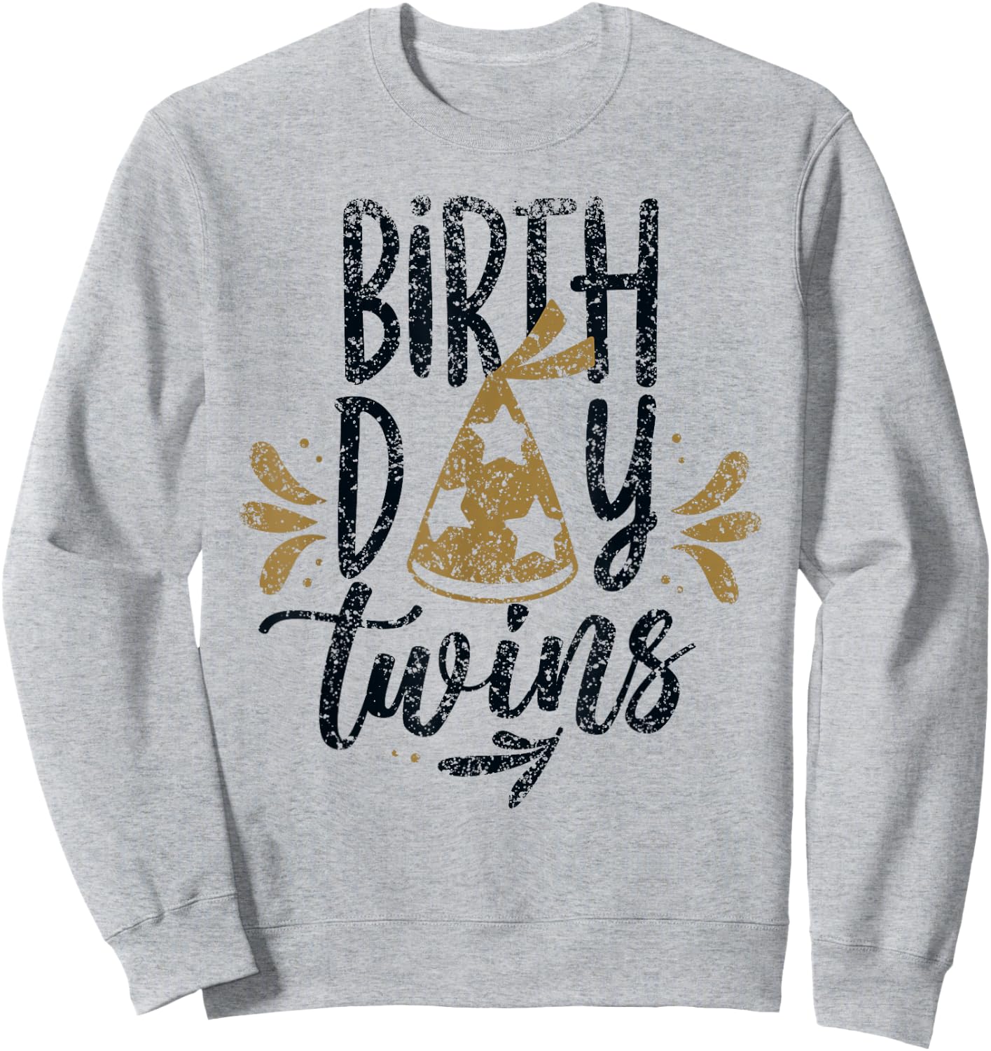 Birthday Twins Celebrate Cute Twin Sweatshirt - Sweatshirt | Ash