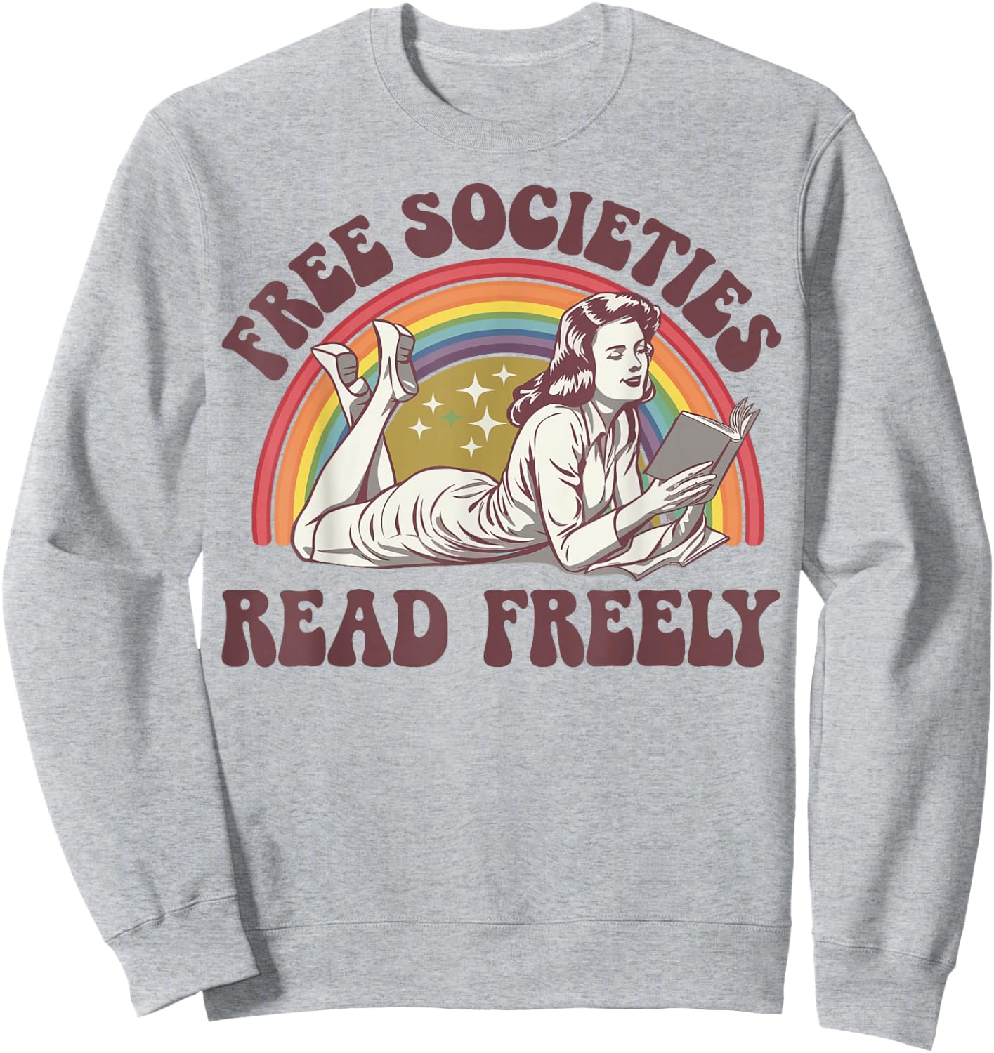 Free Societies Read Freely Sweatshirt - Sweatshirt | Ash