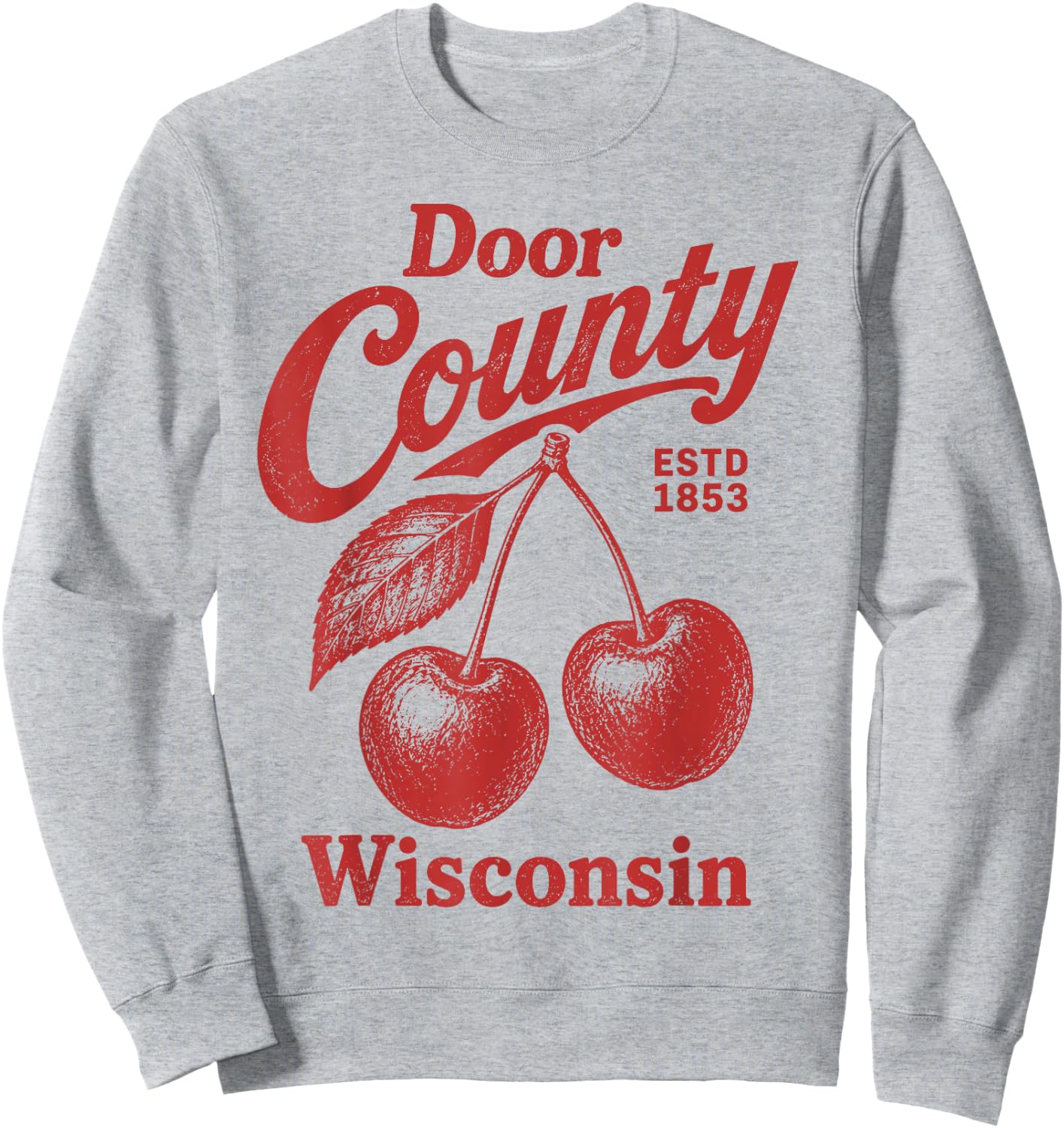 Door County Cherry Sweatshirt - Sweatshirt | Ash