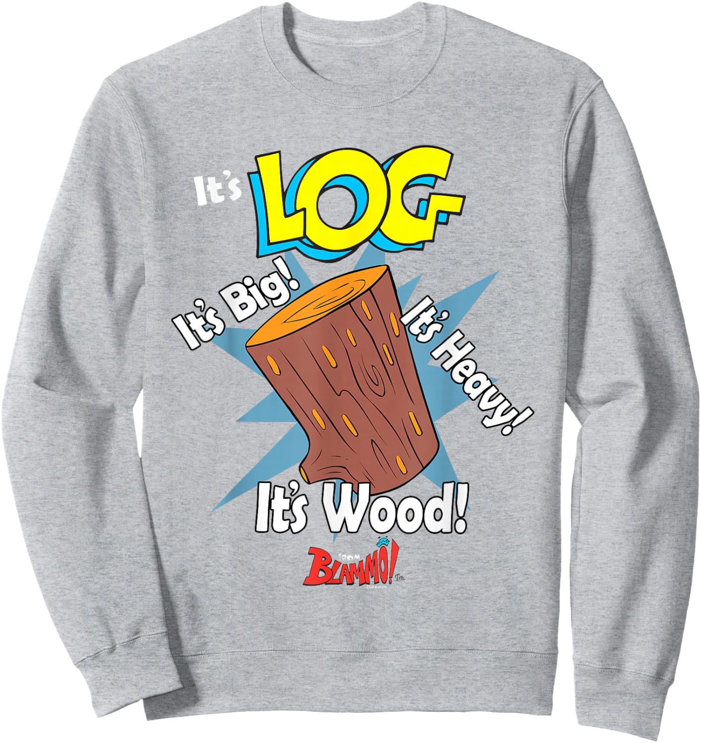 Ren and Stimpy It's Log! from Blammo! Sweatshirt - Sweatshirt | Ash