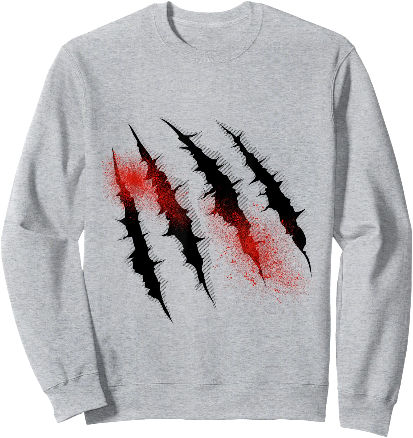 Dinosaur T rex Claw Marks For Halloween Boys Men Kids Sweatshirt - Sweatshirt | Ash