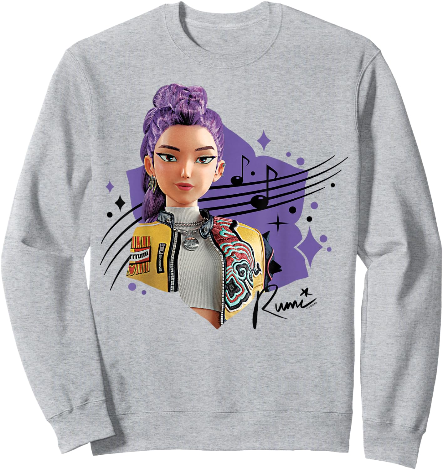 Kpop Demon Hunters Rumi Officially Licensed Sweatshirt - Sweatshirt | Ash