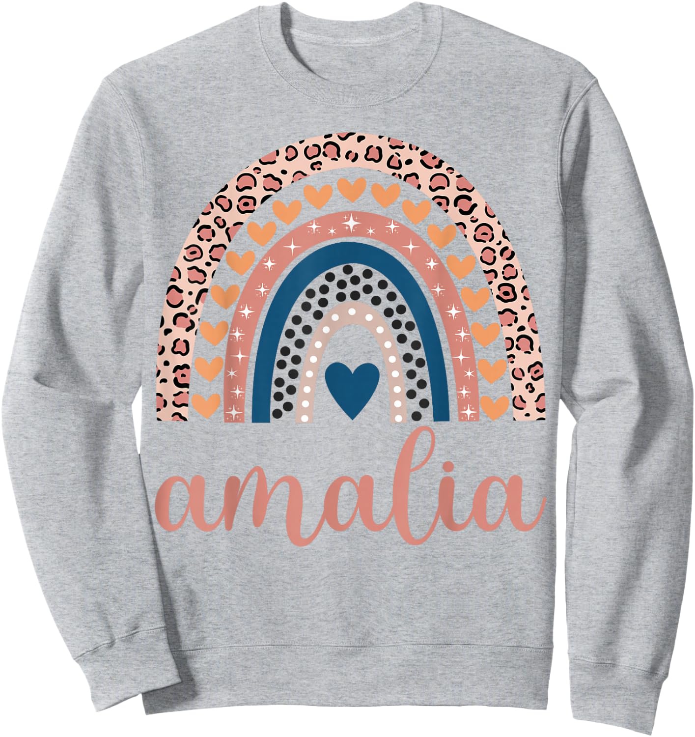 Amalia Amalia Name Birthday Shirt Gift Sweatshirt - Sweatshirt | Ash