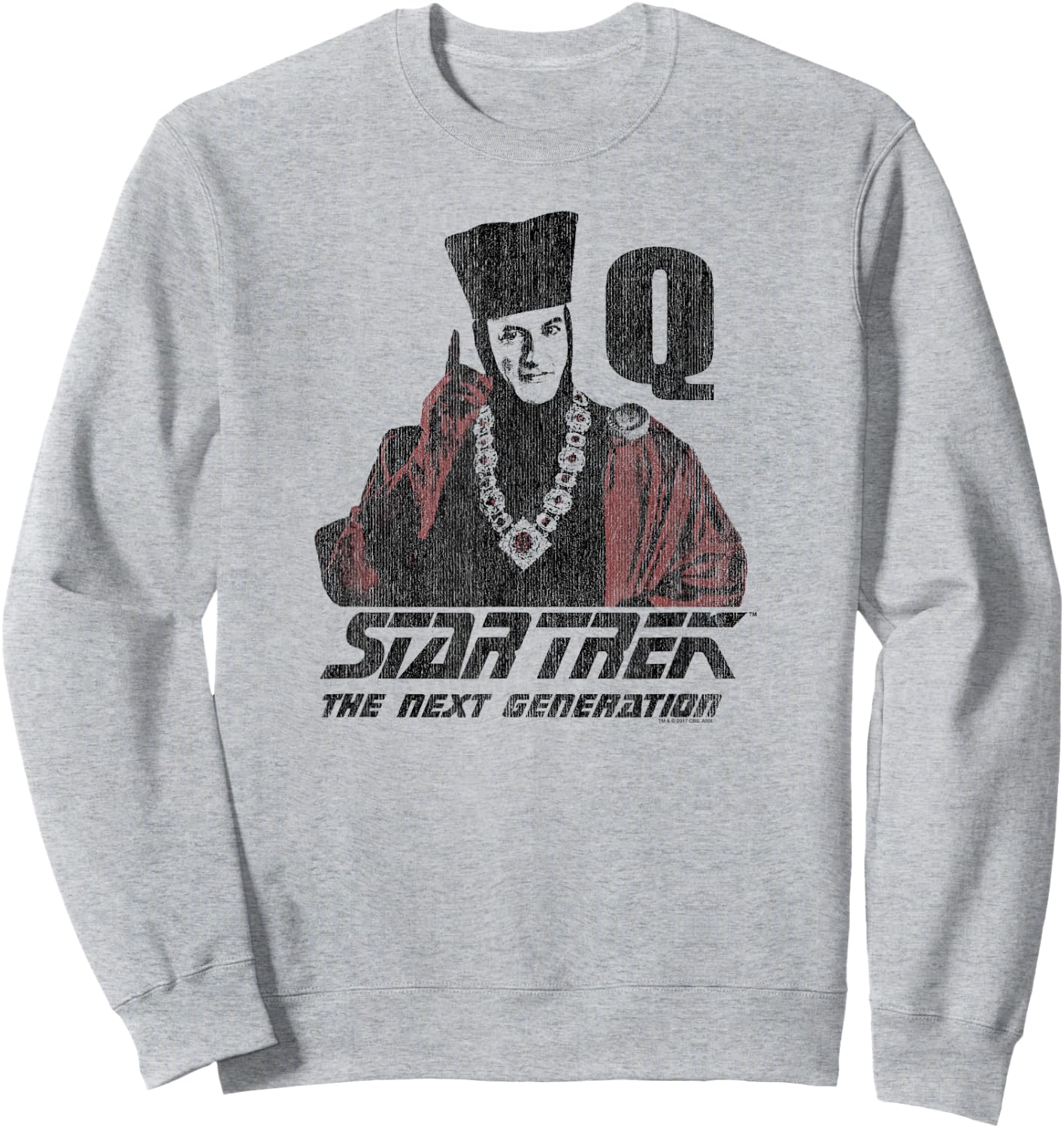 Star Trek Q Point Sweatshirt - Sweatshirt | Ash