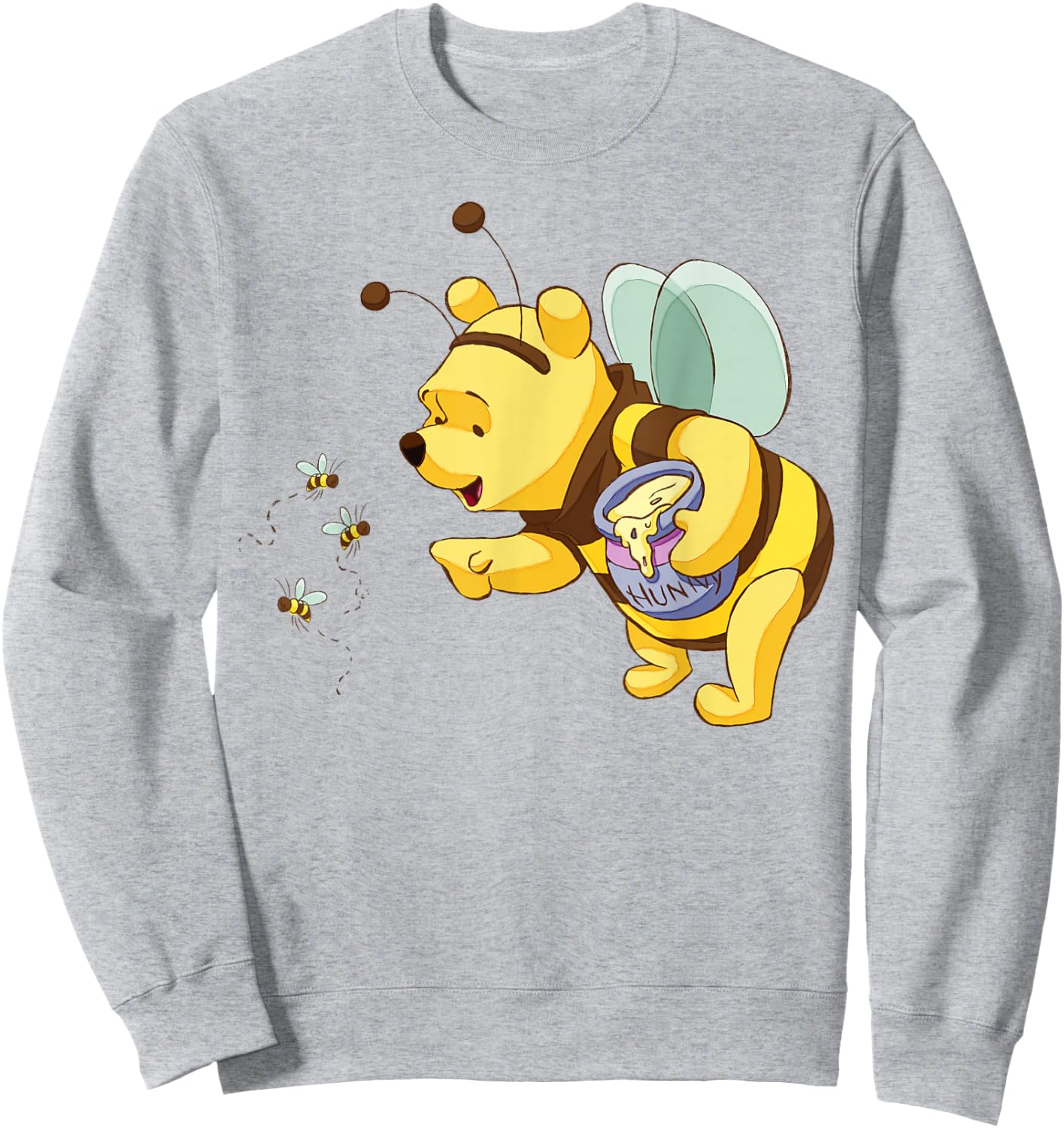 Winnie The Pooh - Pooh Honey Bee Costume Sweatshirt - Sweatshirt | Ash