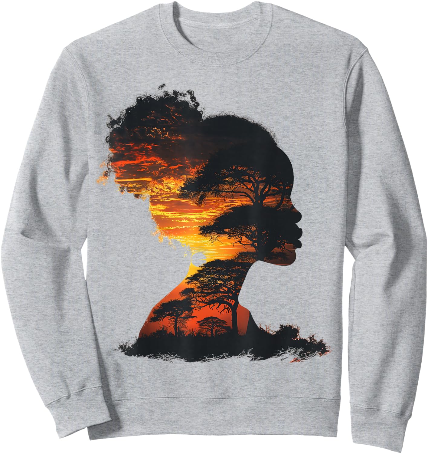 Black Women Graphic Black History Month African American Sweatshirt - Sweatshirt | Ash