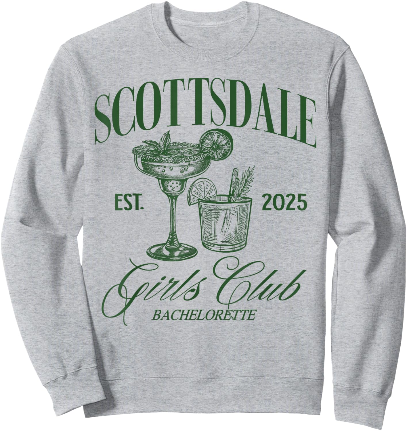 Scottsdale Girls Club Desert Bachelorette 2025 Bride Squad Sweatshirt - Sweatshirt | Ash