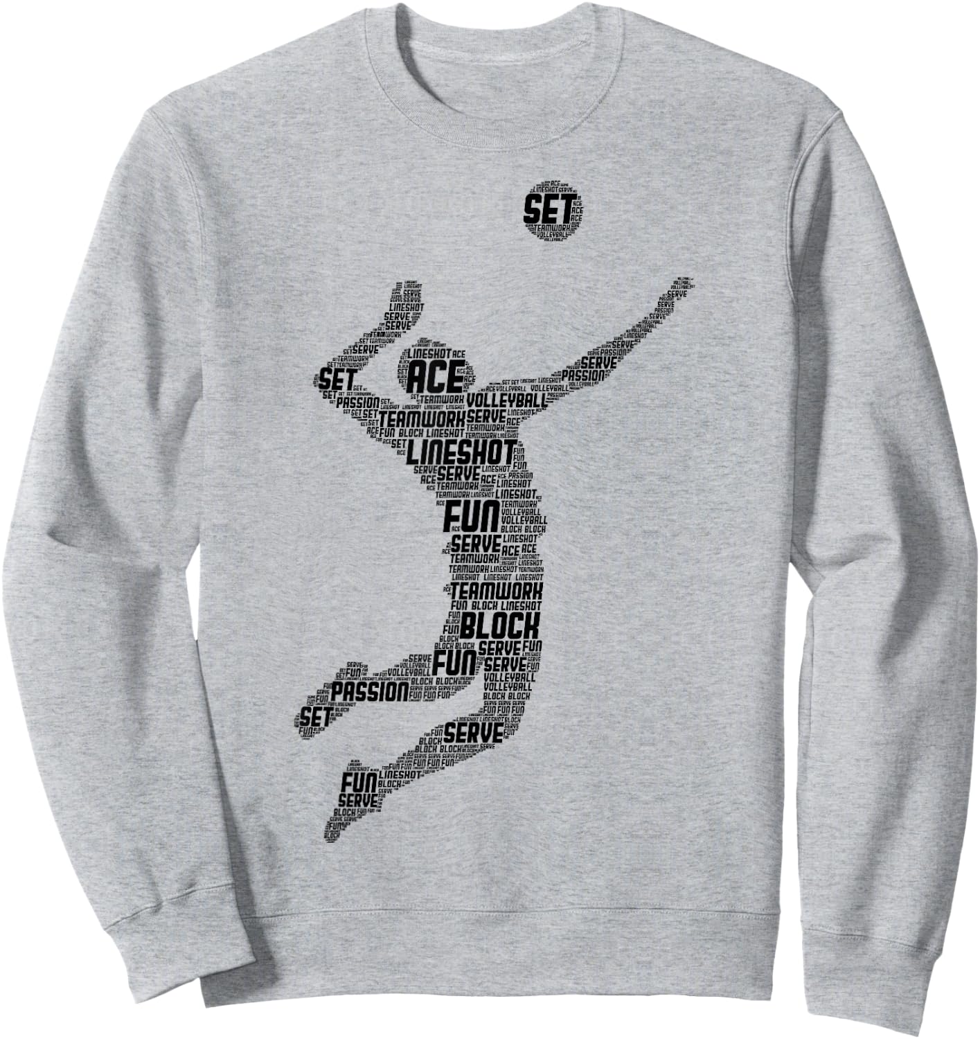 Volleyball Volleyballer Men Boys Children Sweatshirt - Sweatshirt | Ash