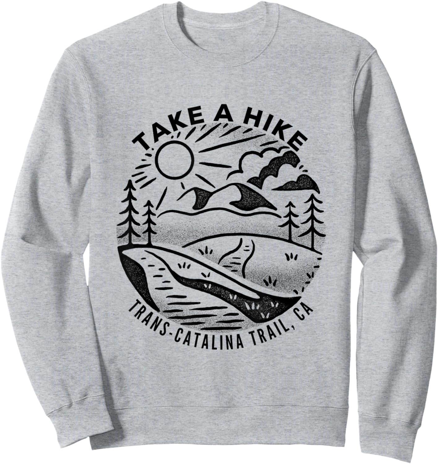 Take a Hike - Trans Catalina Trail Sweatshirt - Sweatshirt | Ash