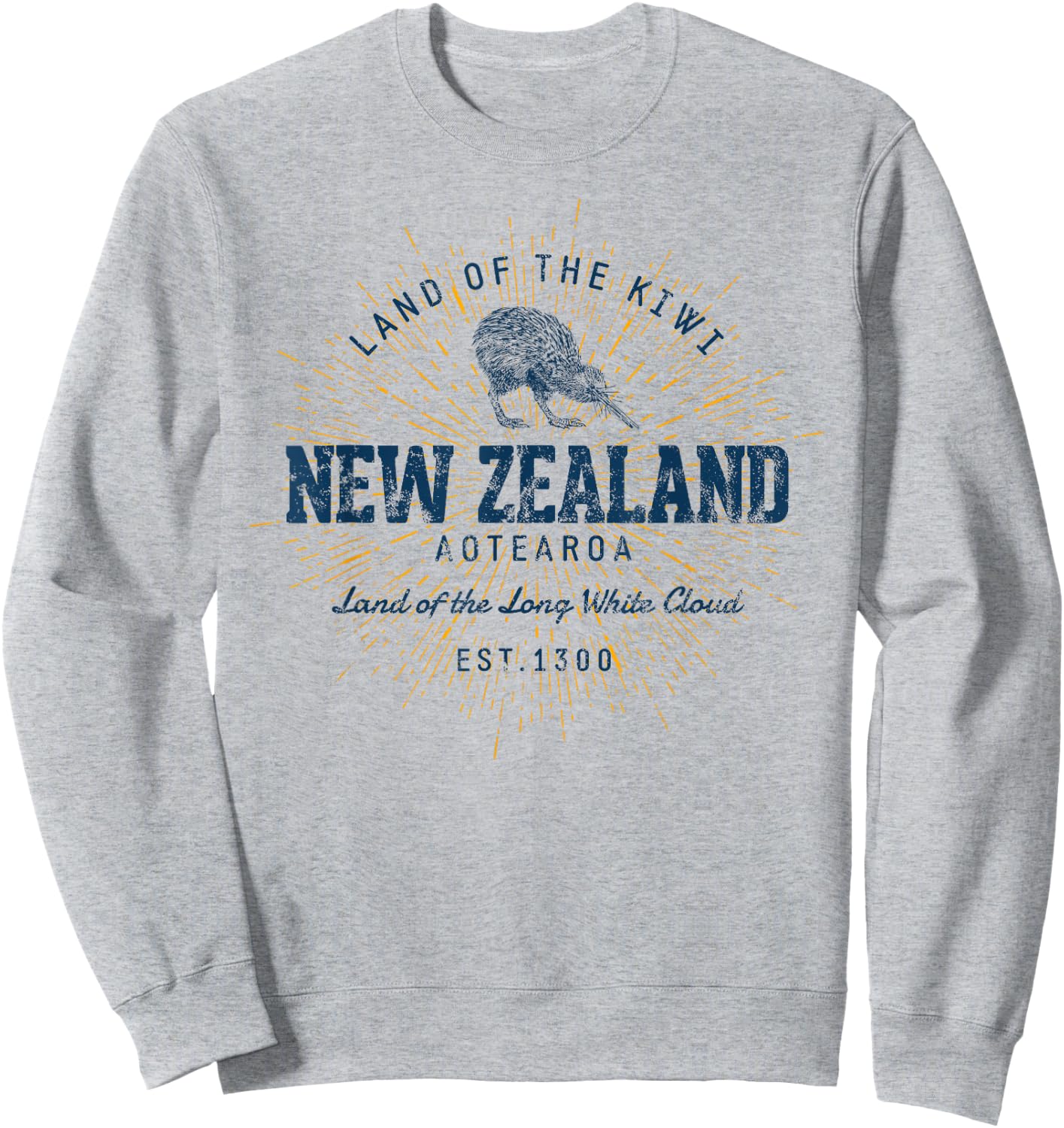 Vintage New Zealand Retro Sweatshirt - Sweatshirt | Ash