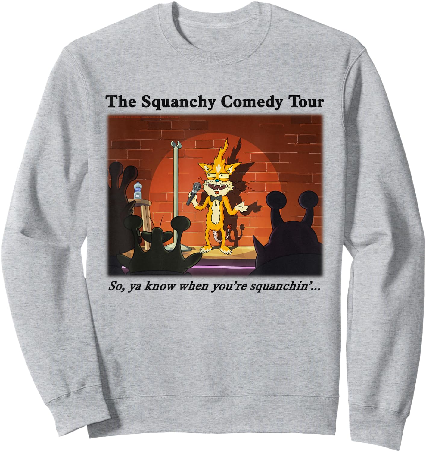 Rick and Morty The Squanchy Comedy Tour Sweatshirt - Sweatshirt | Ash