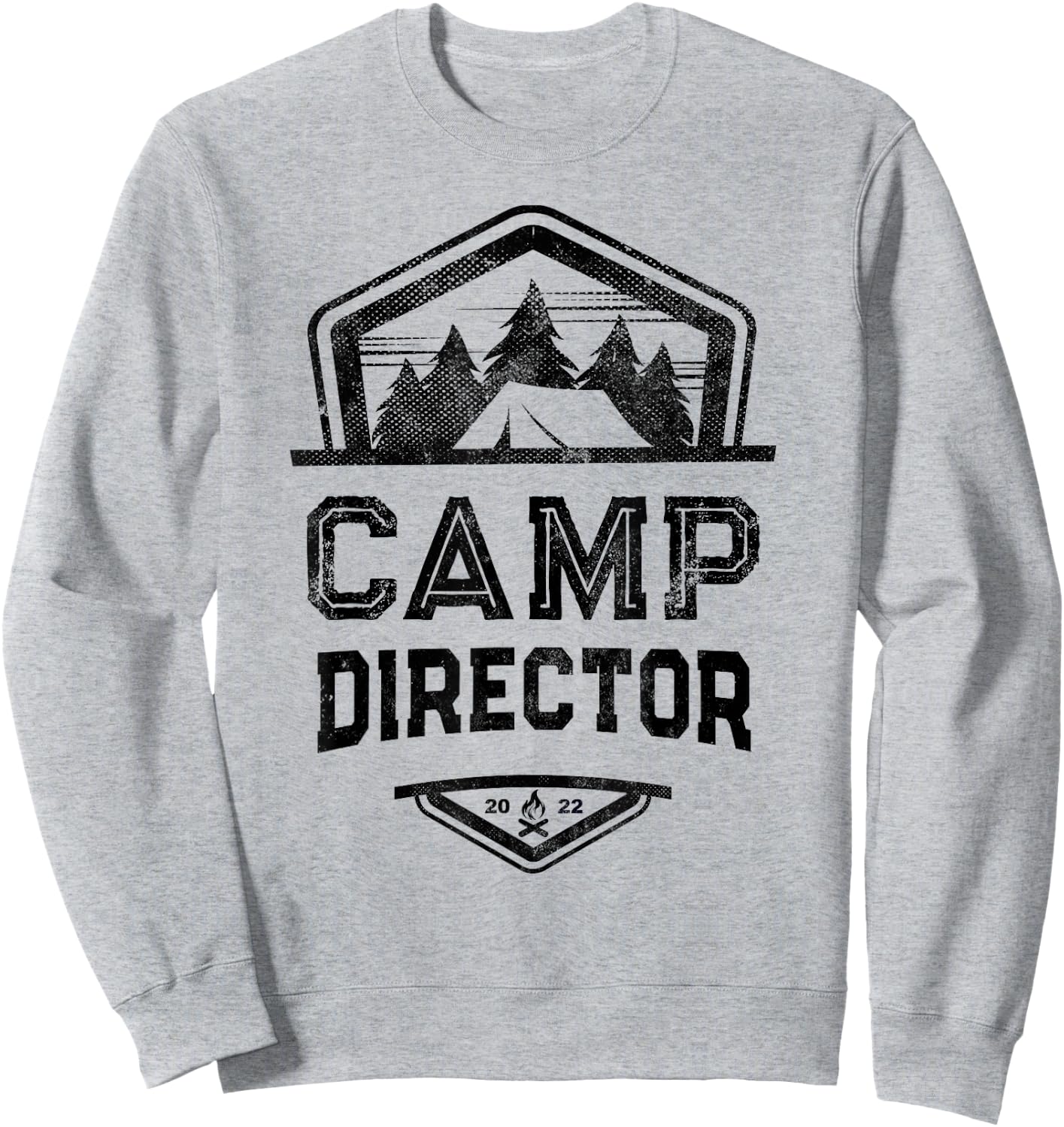 Funny CAMP DIRECTOR Camping Team Host Chaos Coordinator Crew Sweatshirt - Sweatshirt | Ash