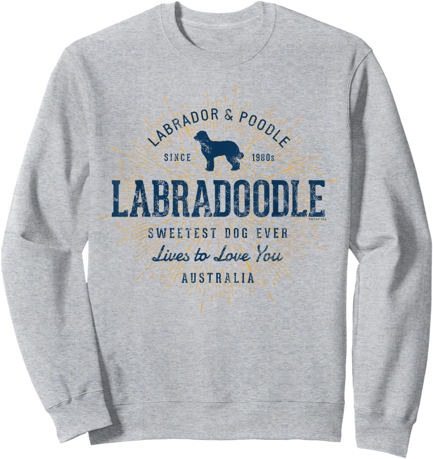 Vintage Labradoodle Retro Sweatshirt - Sweatshirt | Ash