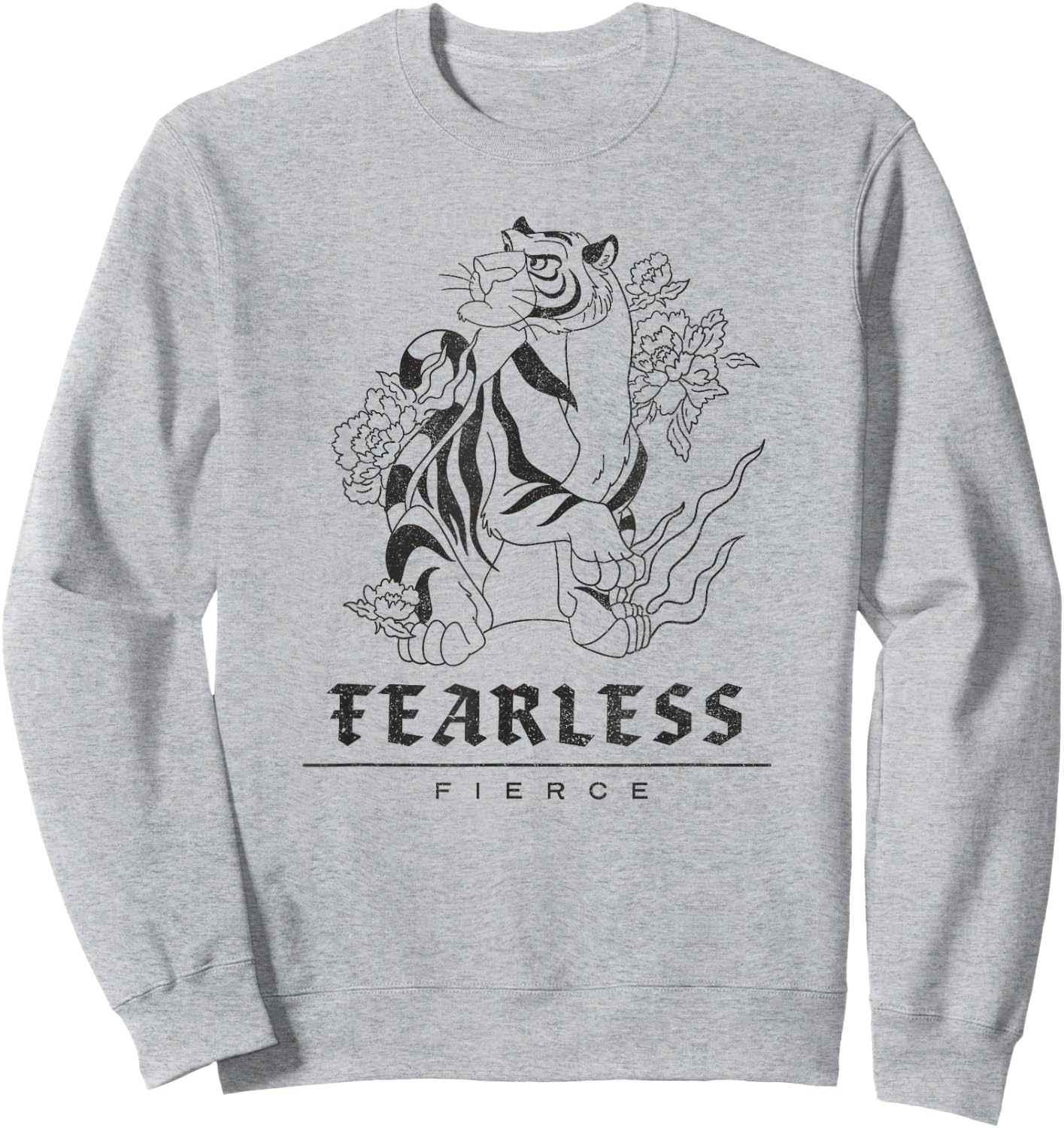 Disney Princess Aladdin Lunar New Year Rajah Fearless Tiger Sweatshirt - Sweatshirt | Ash