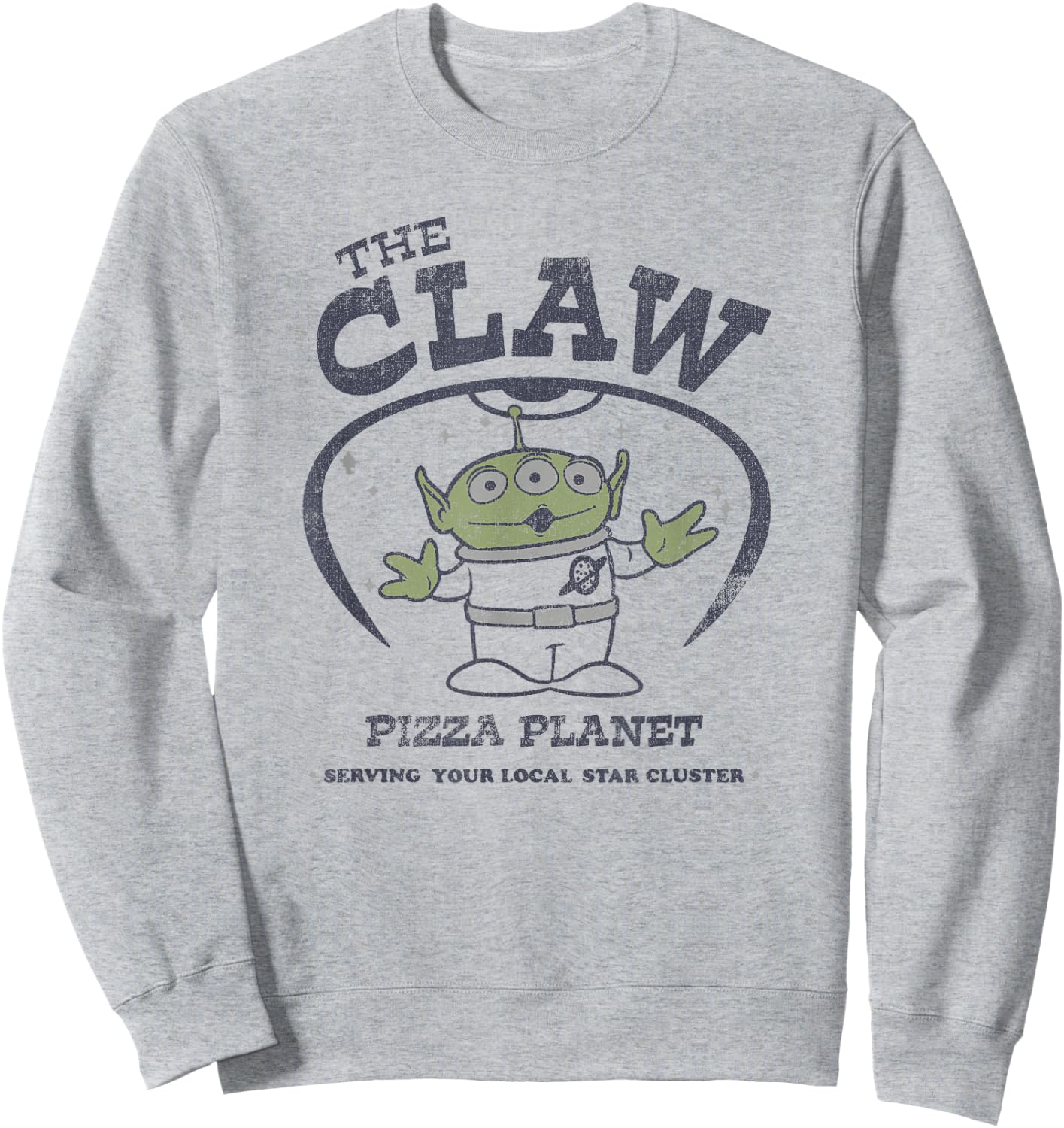 Disney Toy Story Pizza Planet Alien The Claw Poster Sweatshirt - Sweatshirt | Ash