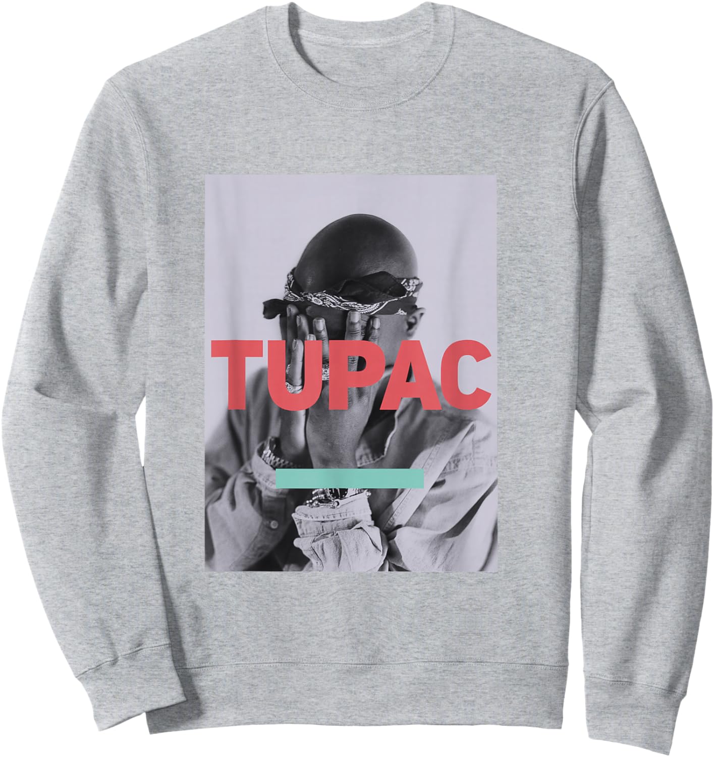 Tupac Official Photo Sweatshirt - Sweatshirt | Ash